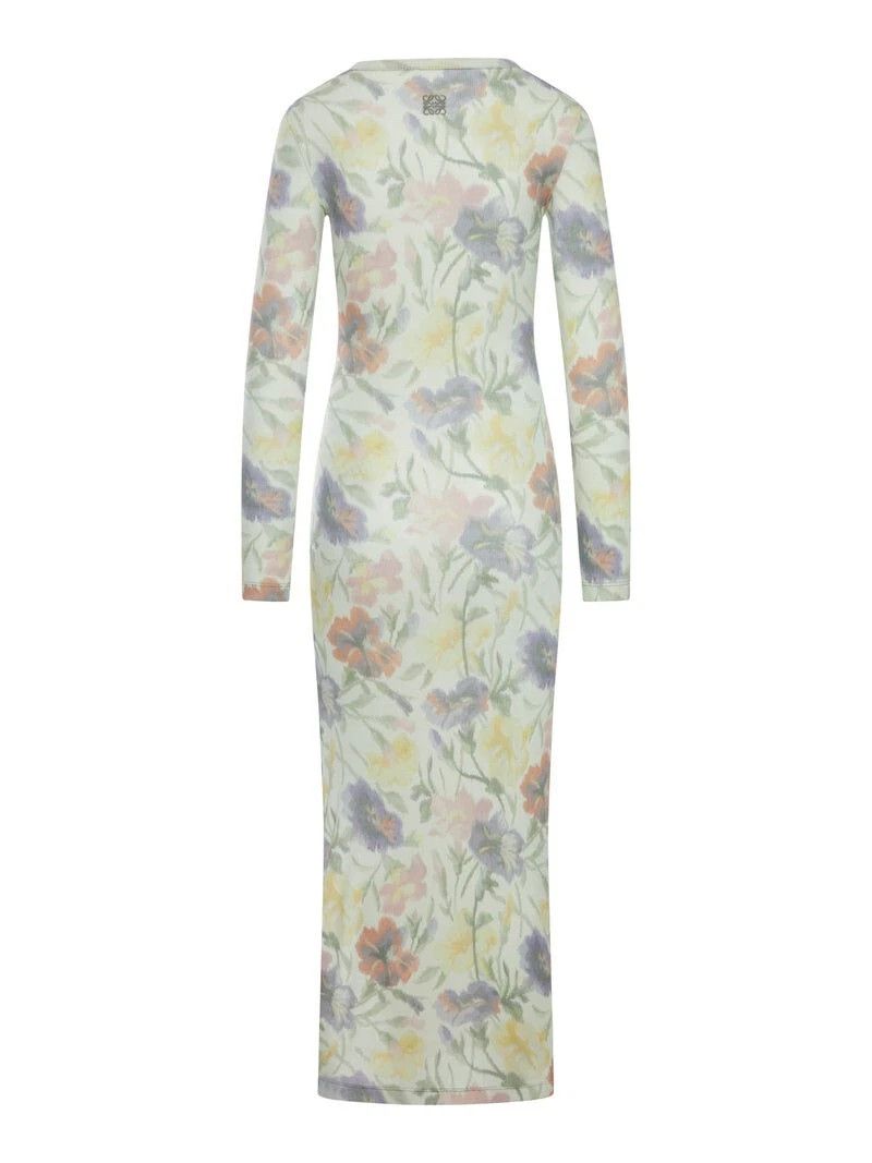 Loewe LOEWE Multicolor Silk/Cotton Dress New & Authentic Size ONE SIZE - 2 Thumbnail