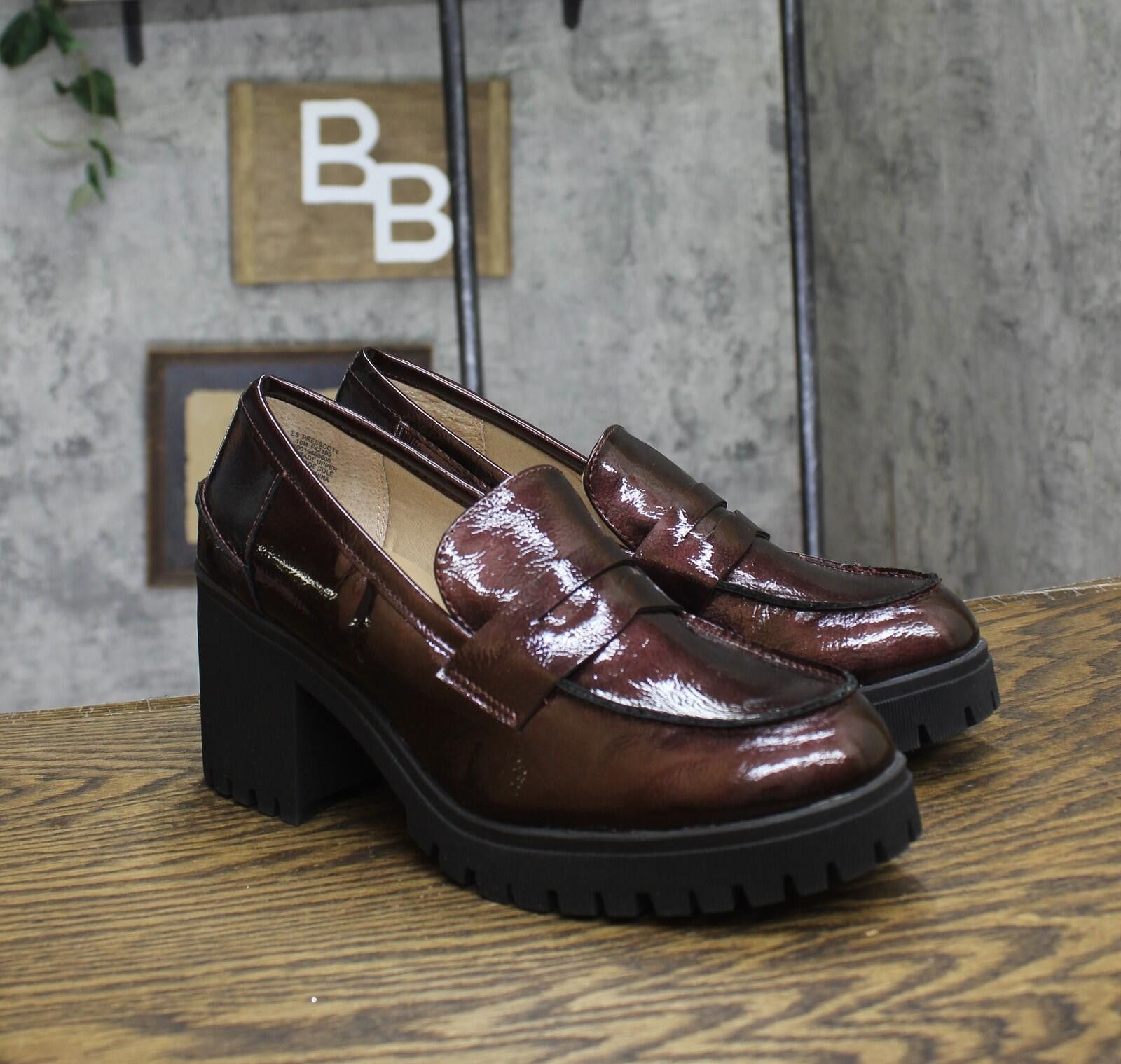 Other New Sun + Stone Womens Pumps 10019660600 Wine Pat Purple 10m Size US 10 / IT 40 - 1 Thumbnail