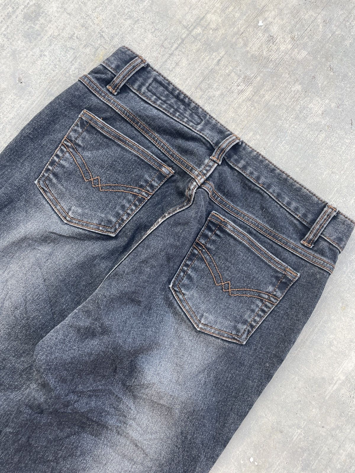 Japanese Brand 2000s JAPANESE BRAND BLUE JAM LACES UP FLARE JEANS Size US 27 - 6 Thumbnail