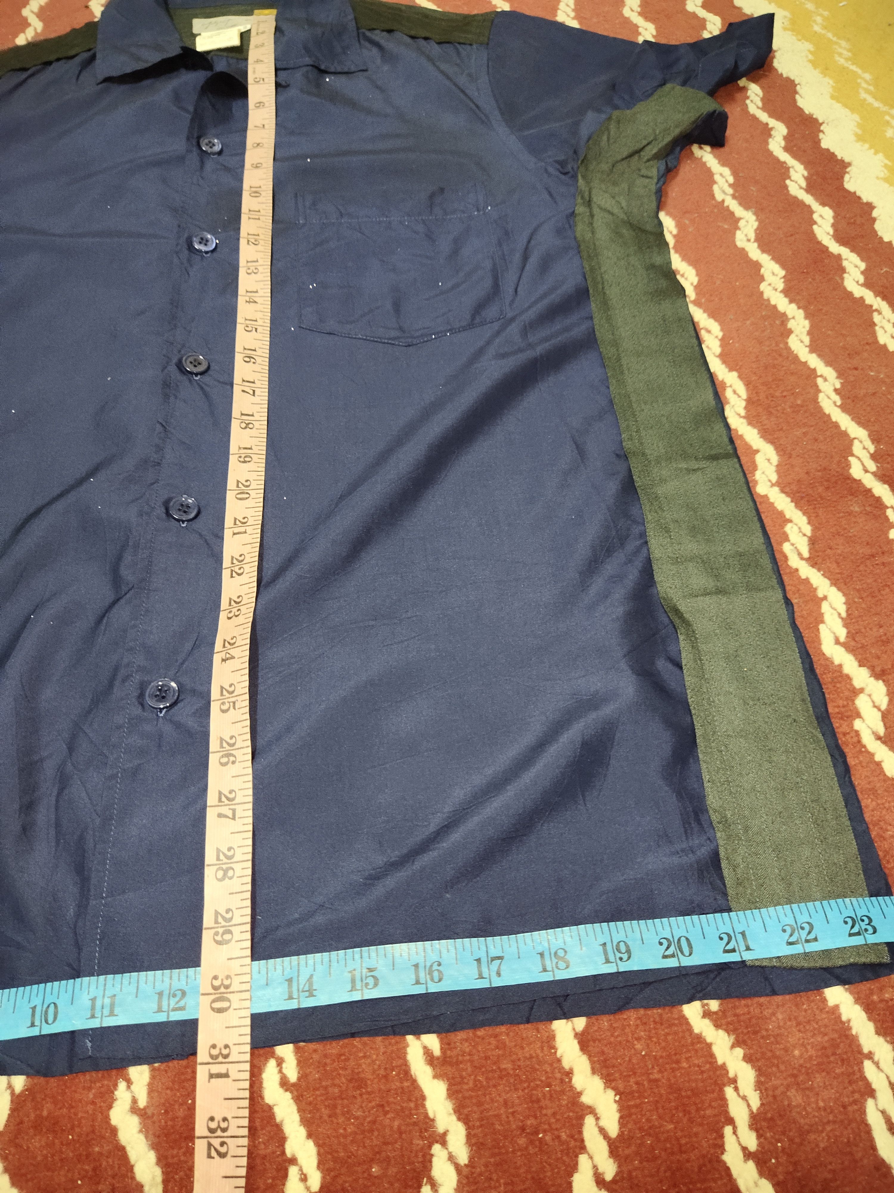 Vintage × Yohji Yamamoto Rare Yohji Yamamoto Pour Homme 100% Rayon Shirt Button Up Size US L / EU 52-54 / 3 - 9 Thumbnail