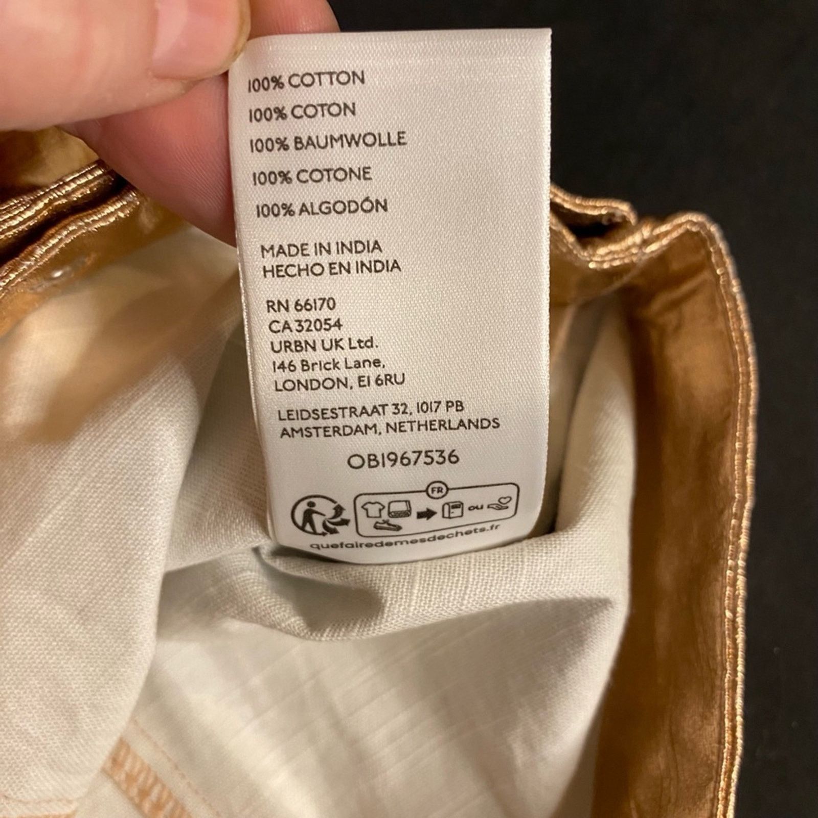 Urban Outfitters Urban Outfitters Metallic Gold Strapless Romper Small Size S / US 4 / IT 40 - 8 Thumbnail