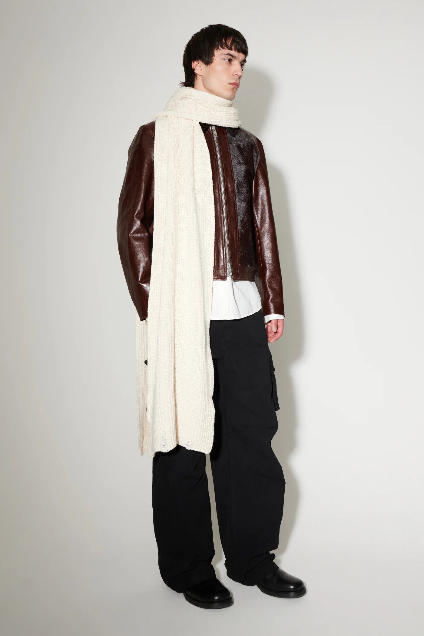 Our Legacy Our Legacy Grand Knitted Scarf - Natural Tousled Cotton Size ONE SIZE - 13 Thumbnail