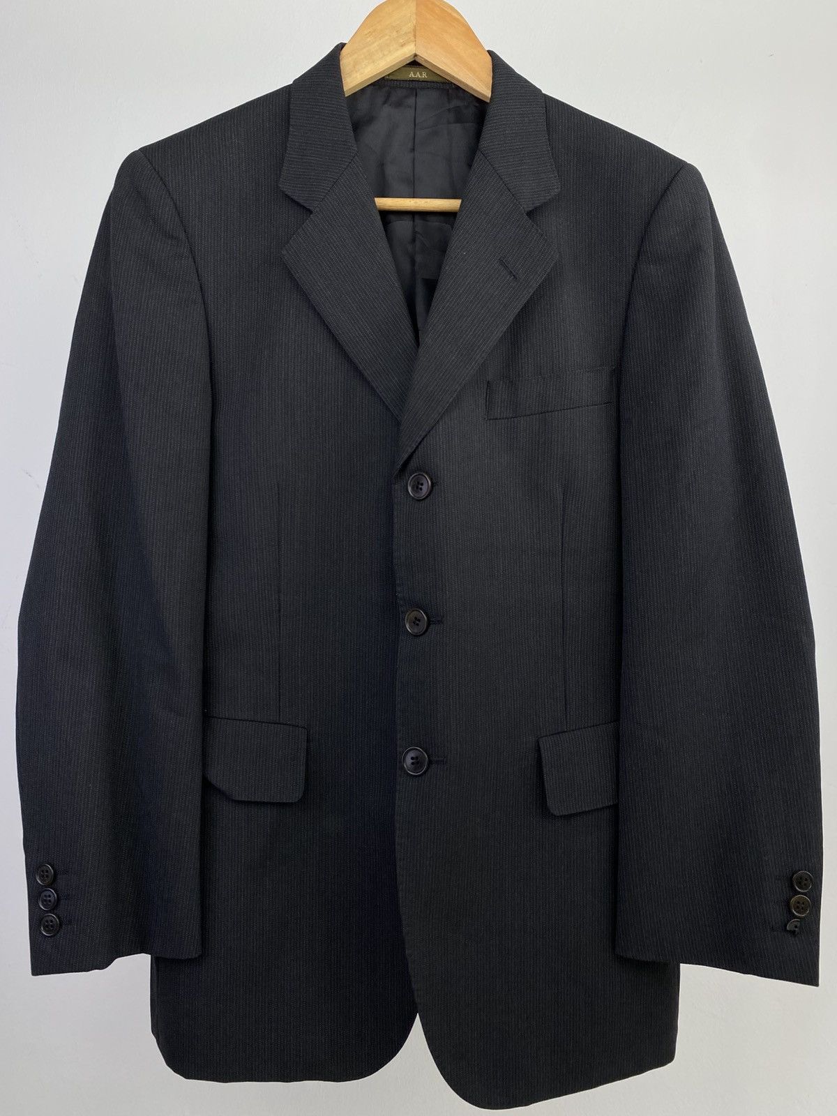 Yohji Yamamoto 90’s Vintage Yohji Design Studio Pinstripe Blazer Jacket Size US M / EU 48-50 / 2 - 5 Thumbnail
