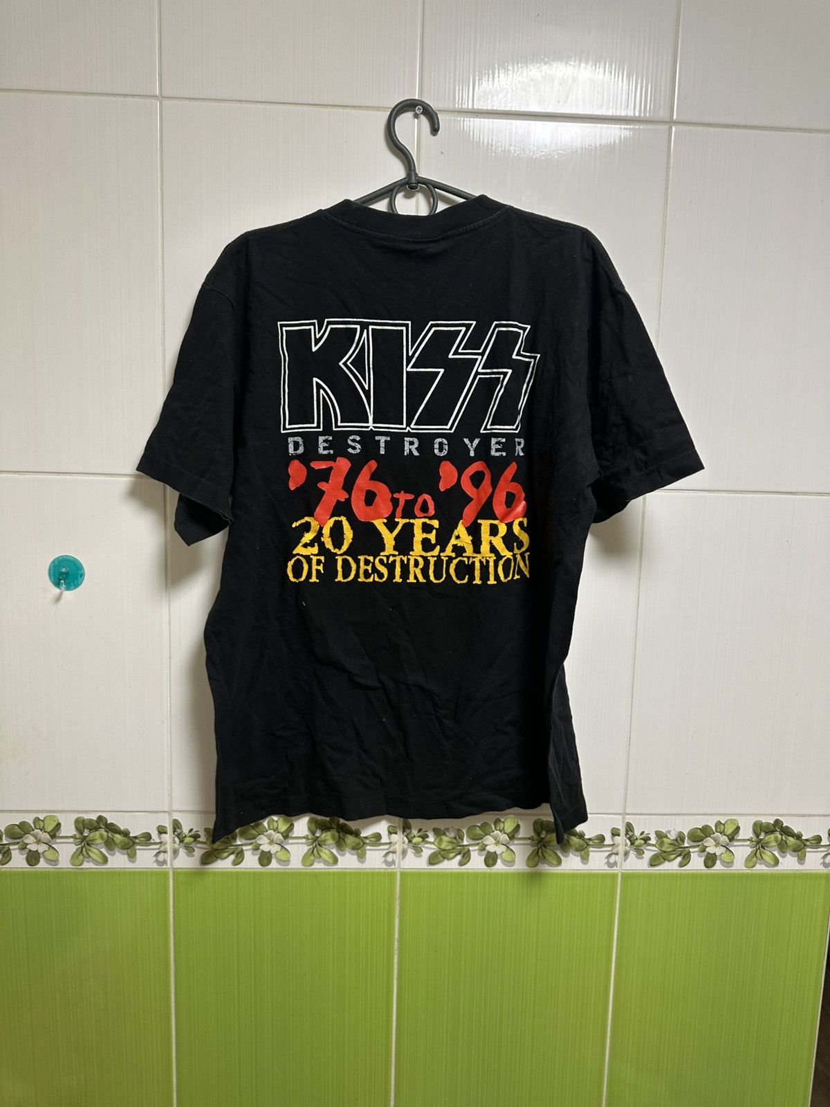 KISS × Vintage Vintage KISS 1996 DESTROYER Single Stitch t shirt Size US L / EU 52-54 / 3 - 5 Thumbnail