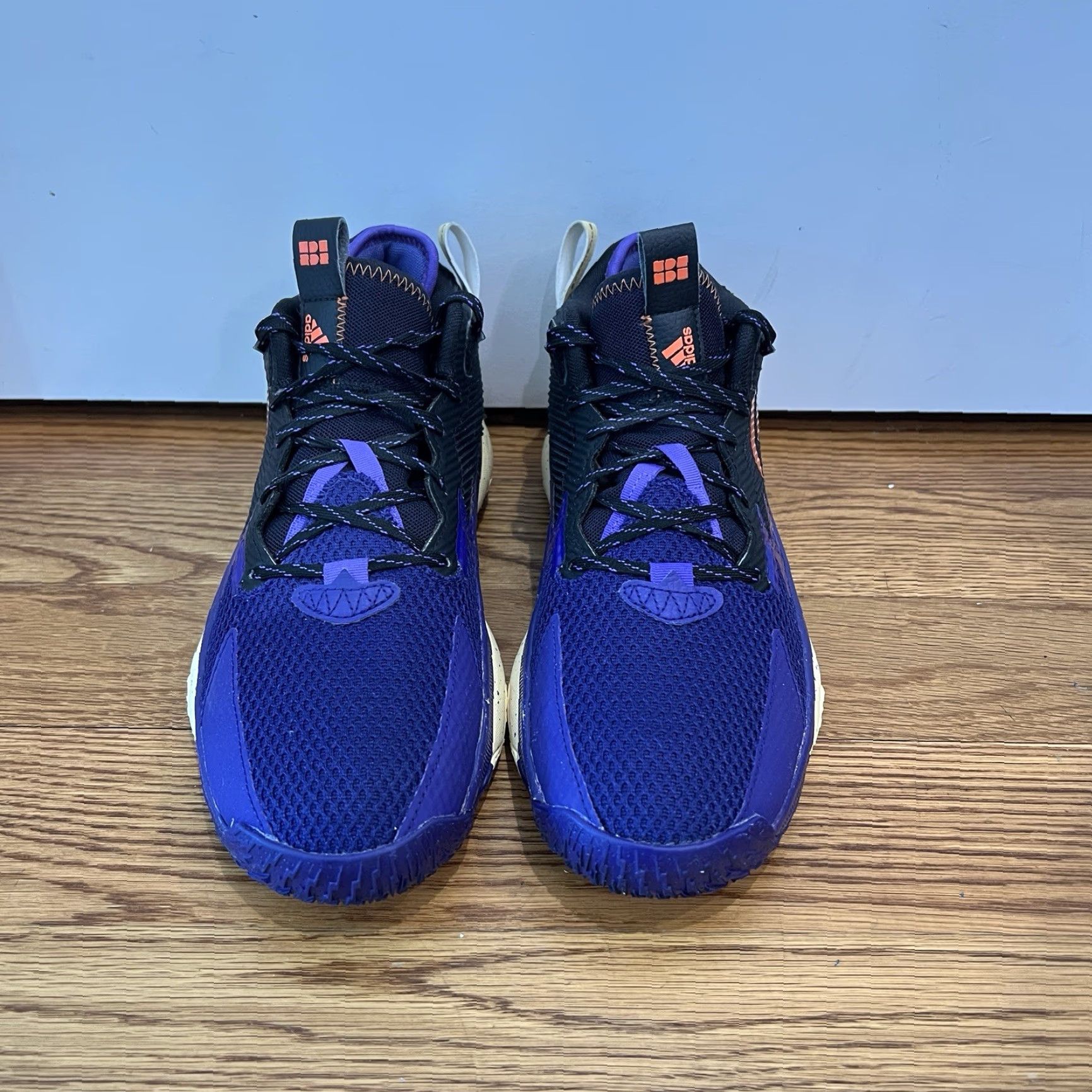 Adidas Adidas Dame 8 Sneaker Men's 8.5 Black Purple Low Top Lace Up Activewear Casual Basketball Shoes Size US 9 / EU 42 - 2 Thumbnail