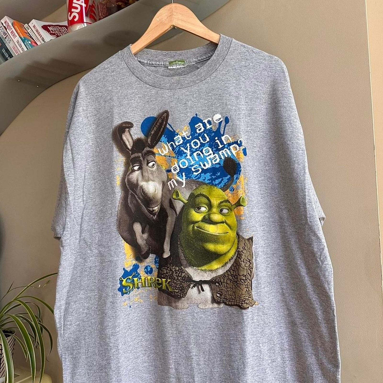 Disney × Vintage Vintage Y2K Shrek Movie Promo T-Shirt Size US XL / EU 56 / 4 - 2 Thumbnail