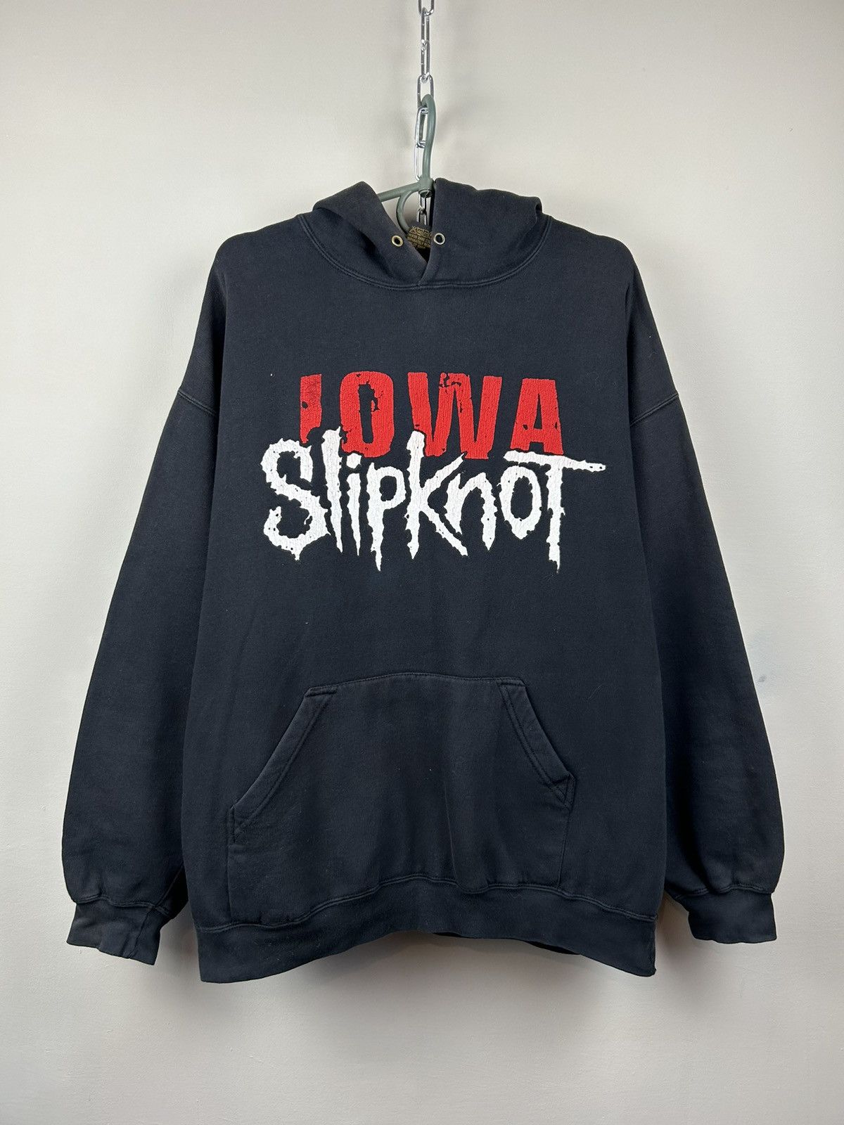 Slipknot Vintage 00s Slipknot IOWA tour 666 Hoodie Black | Grailed