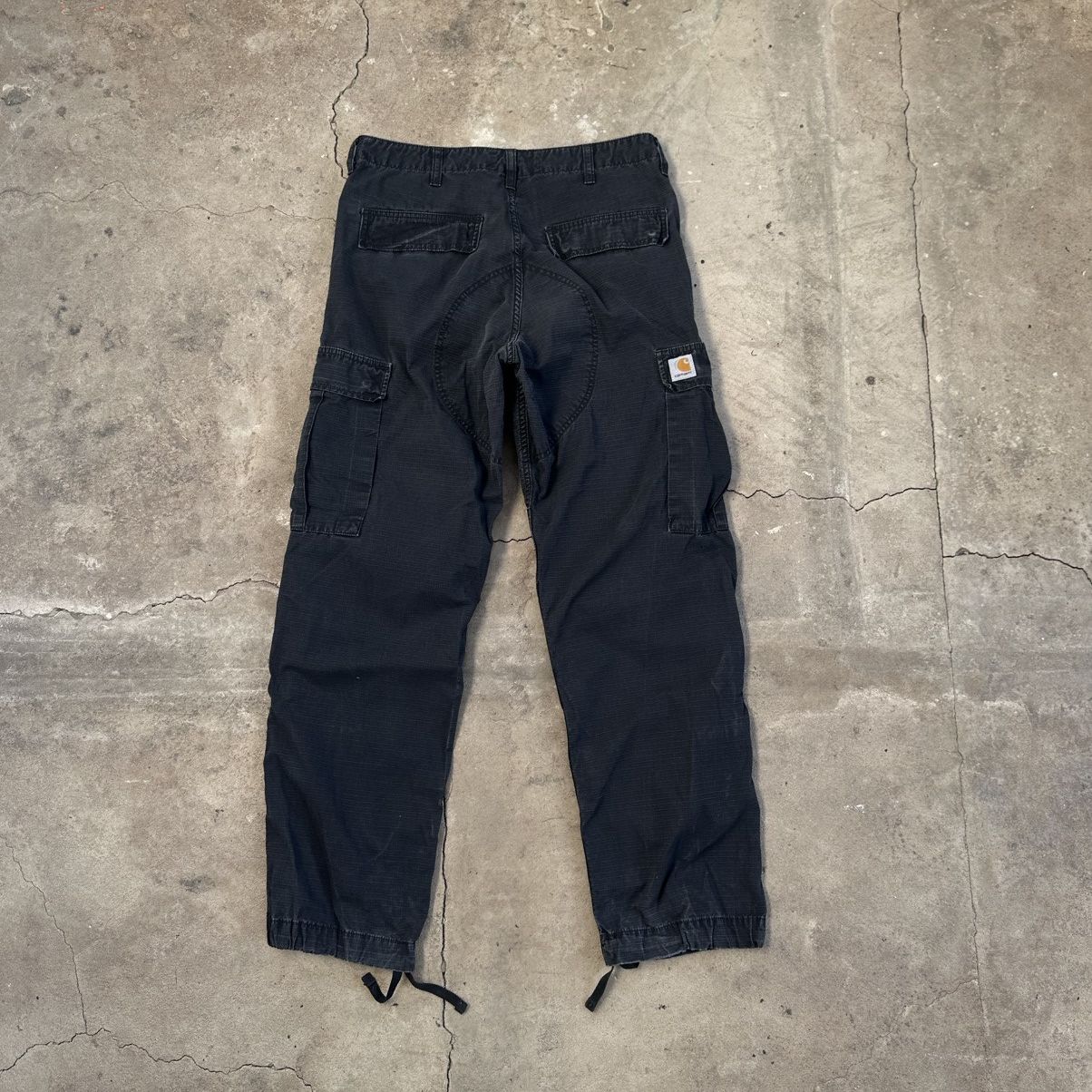 Carhartt Carhartt WiP Cargo regular Pants Black Multipocket Size US 32 / EU 48 - 1 Thumbnail