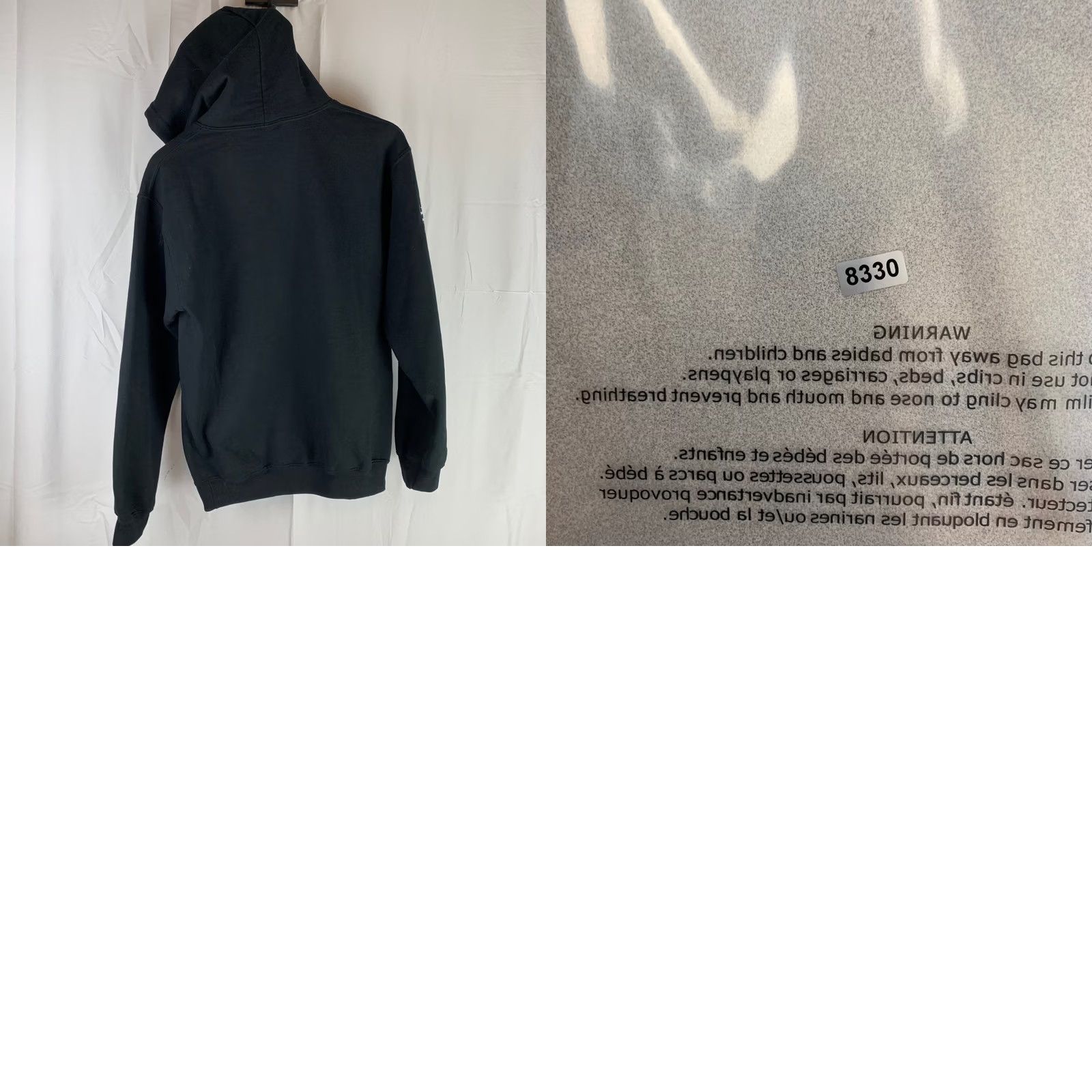Gildan VINTAGE no? Our Last Night Hoodie Mens S Black Graphic Print Hooded Kangaroo Pocket Let Light Overcome Gildan Heavy Blend Rock Band Merch Size US S / EU 44-46 / 1 - 8 Thumbnail