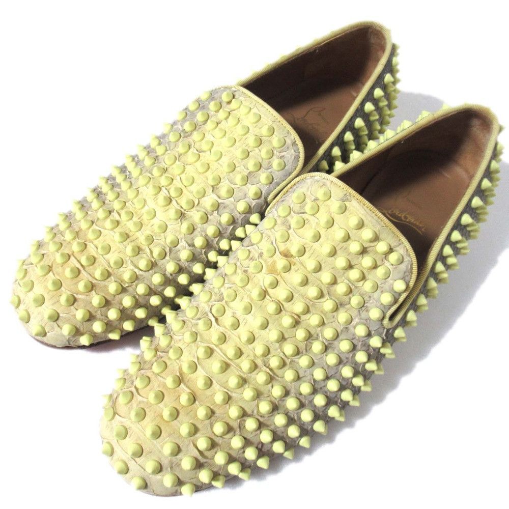 Christian Louboutin Christian Louboutin Christian Louboutin Rollerboy Spikes Slip-on Sneakers Leather Shoes DUTY FREE for USA Size ONE SIZE - 1 Thumbnail