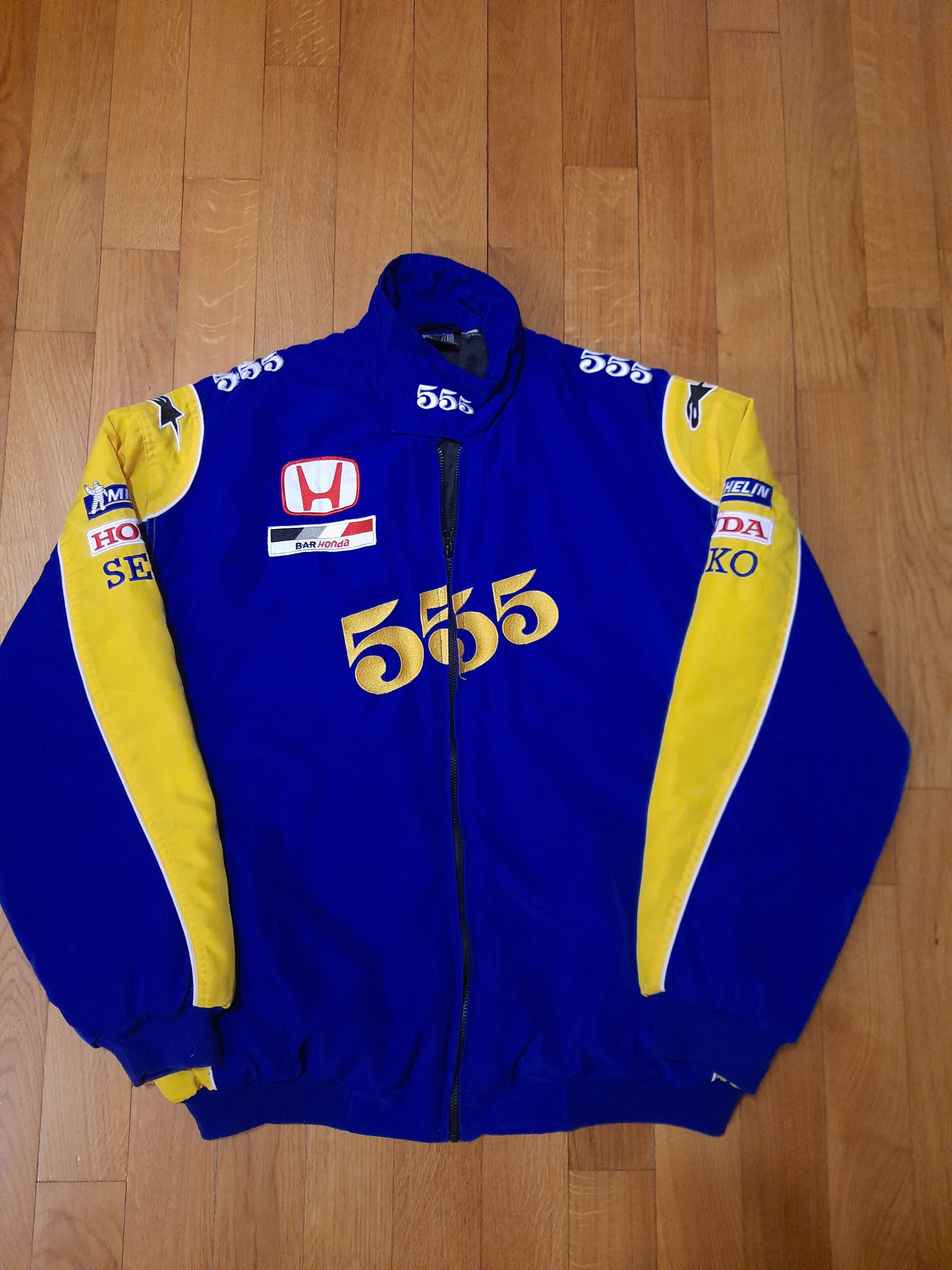 Honda Moto Racing Puffer Bomber Vintage Jacket