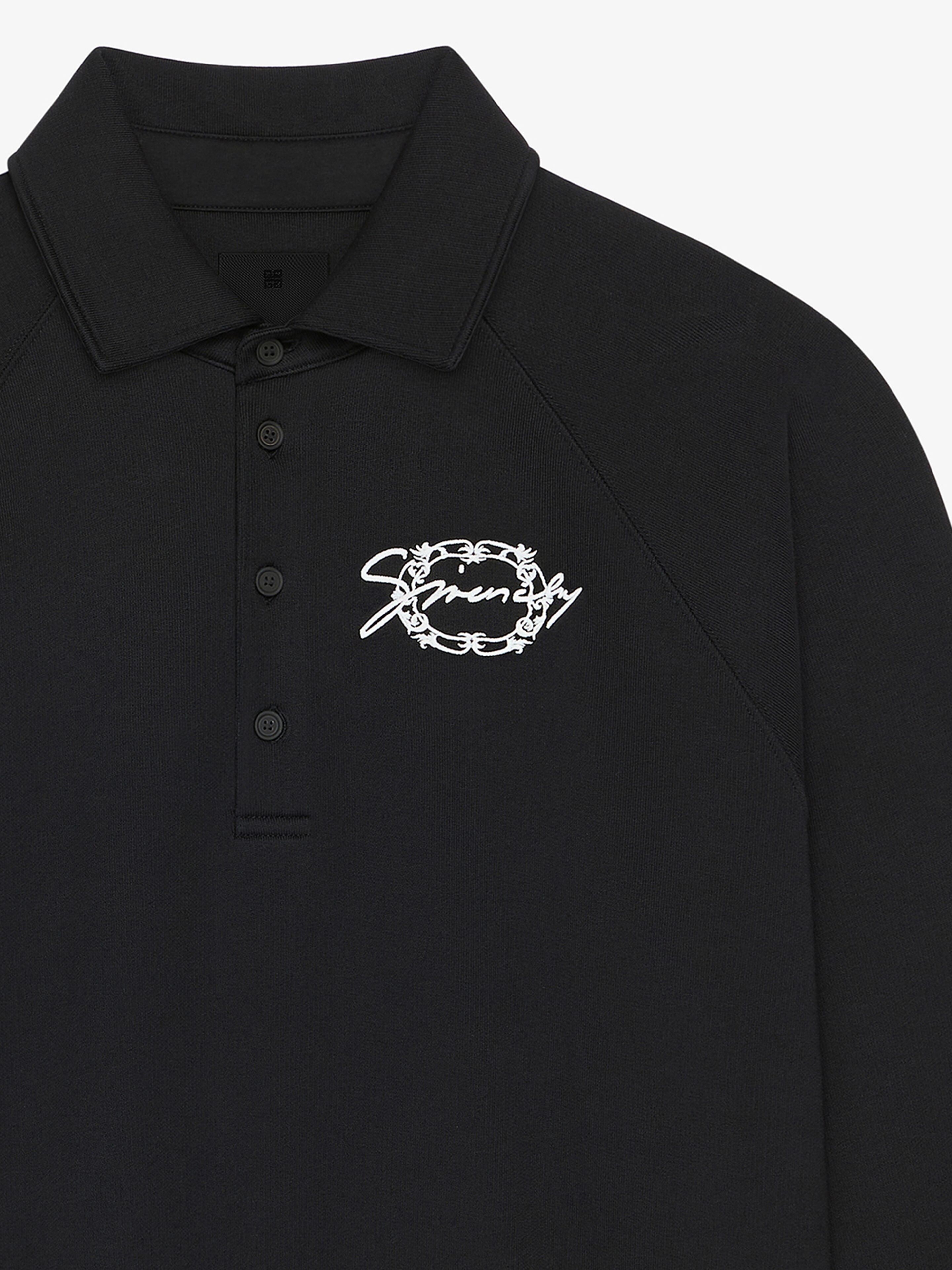 Givenchy o1w1db10925 Buttoned Raglan Long Sleeve Sweatshirt in Black Size US XXL / EU 58 / 5 - 2 Thumbnail