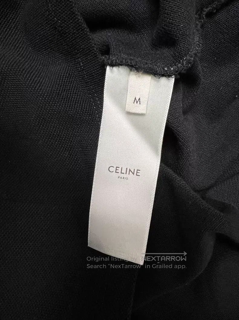 Celine CELINE Little Devil Embroidered Black Polo Shirt Short Sle Size US M / EU 48-50 / 2 - 6 Thumbnail
