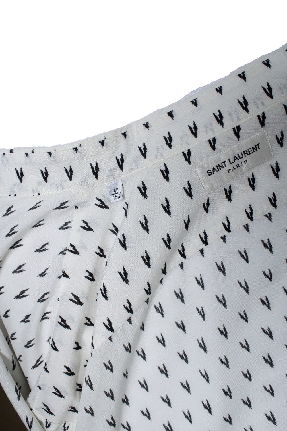 Saint Laurent Paris Saint Laurent, white shirt with V print 2017 Size US M / EU 48-50 / 2 - 9 Thumbnail