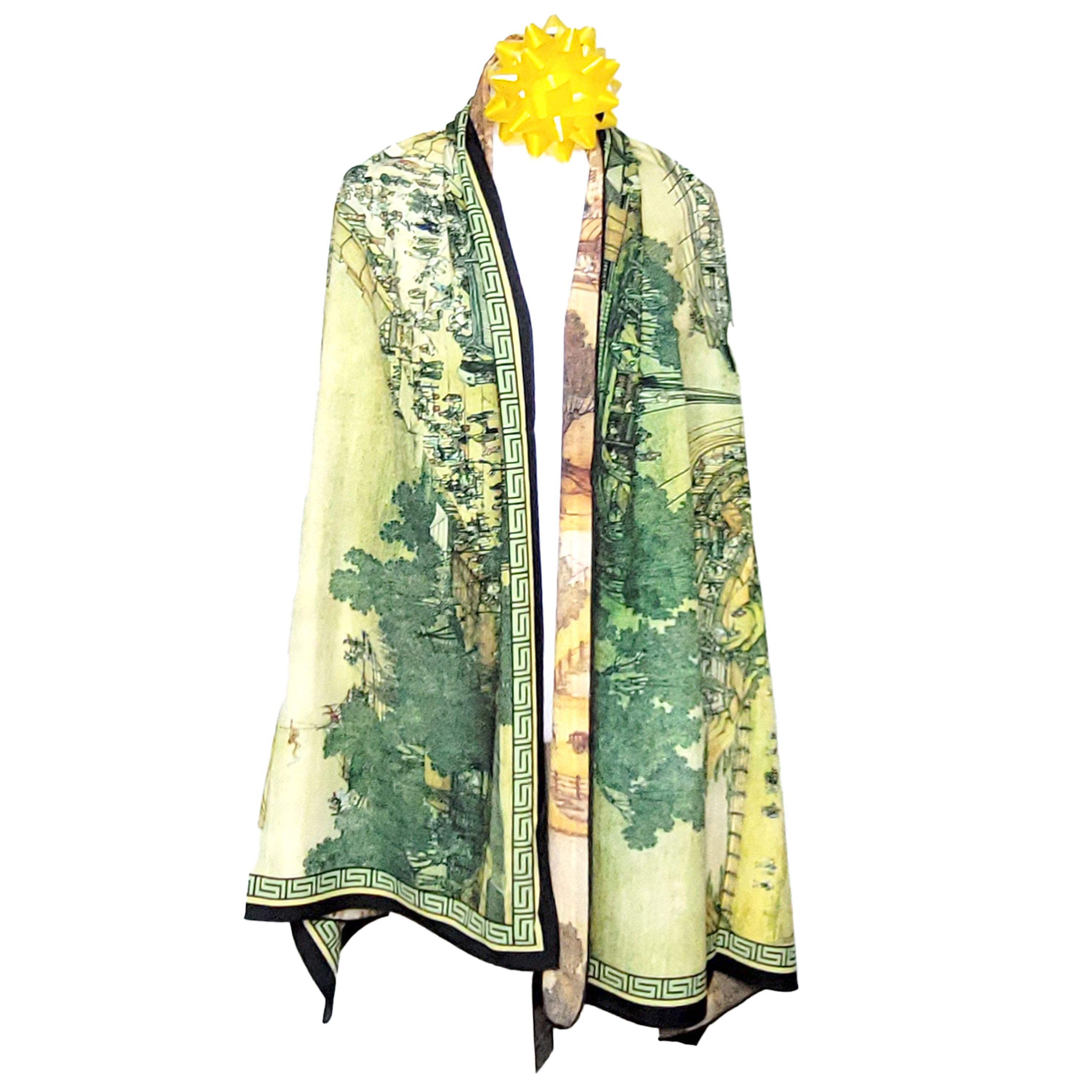 Other Double-Sided Silk Scarf 27"x70" Long Rectangle 3306 Size ONE SIZE - 4 Thumbnail