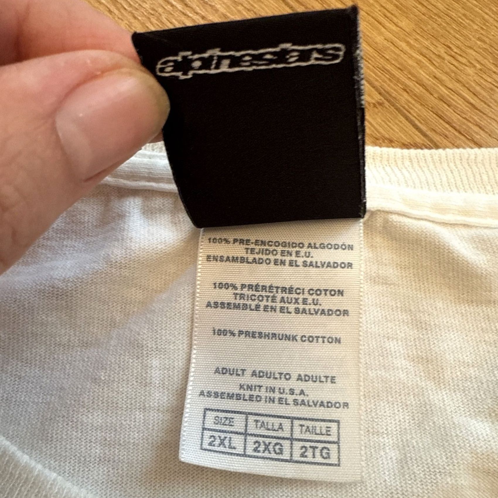 Alpinestars Alpinestars Championship Series Men Shirt 2XL White Logo Y2K Short Sleeve Tee Size US XXL / EU 58 / 5 - 4 Thumbnail