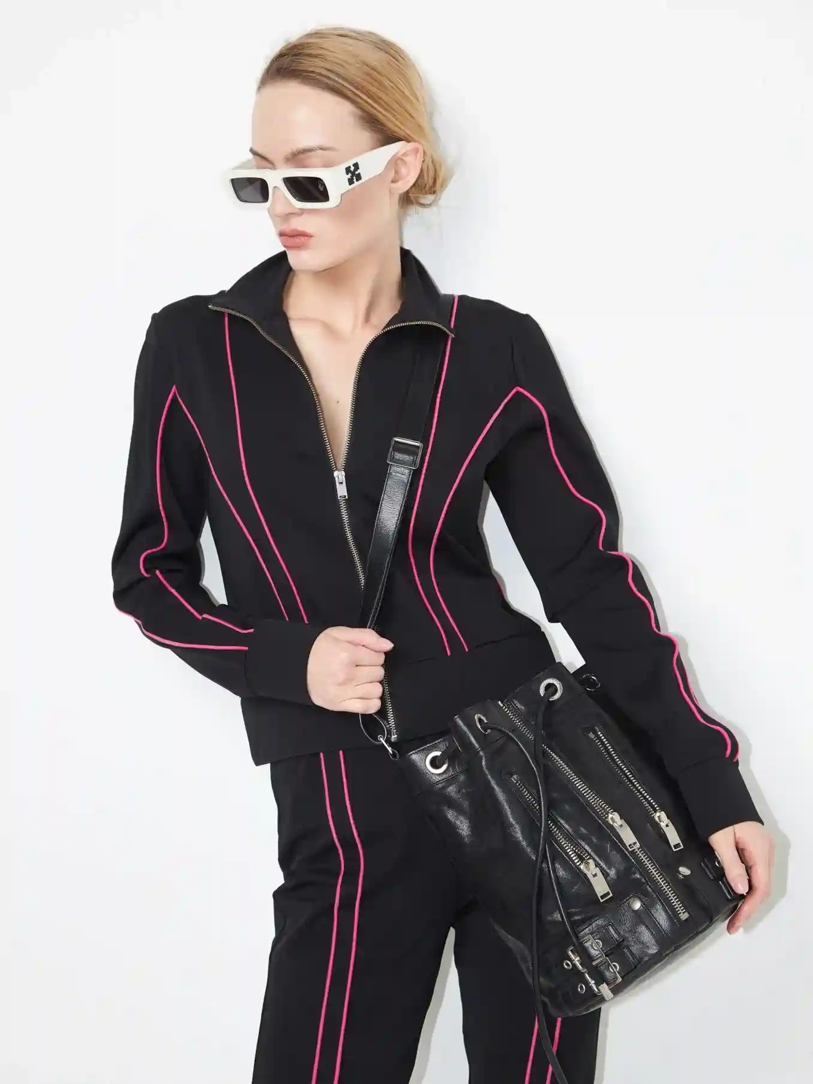 Saint Laurent Paris Saint Laurent Paris Leather Rider Shoulder Bucket Bag Purse Size ONE SIZE - 2 Thumbnail