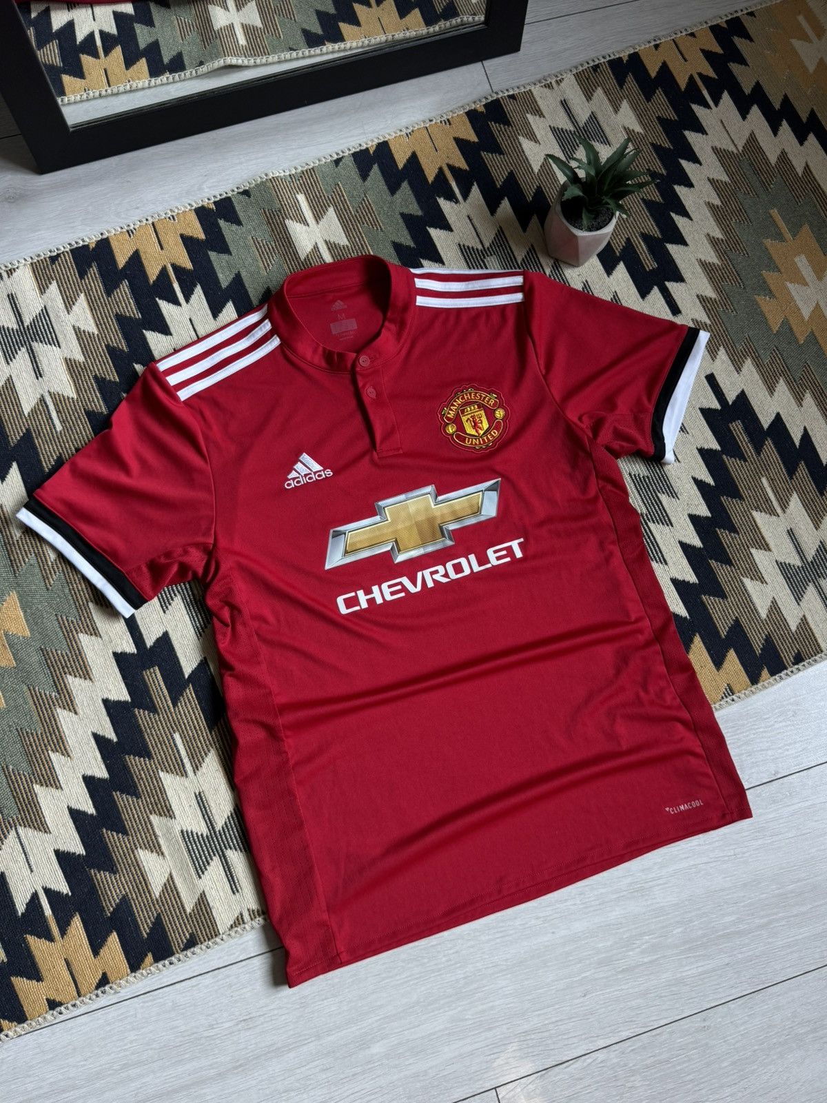 Adidas Manchester United 2017/18 Blockcore Soccer Jersey Size US M / EU 48-50 / 2 - 2 Thumbnail