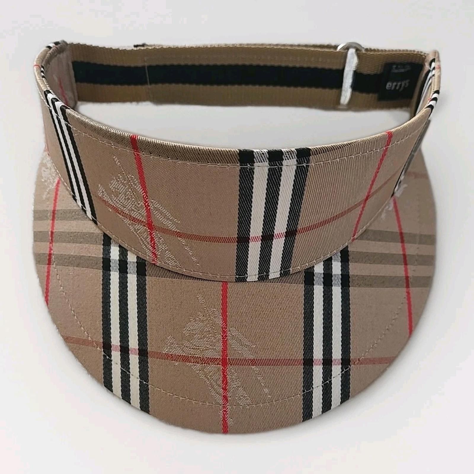 Burberry BURBERRYS Sun Visor Plaid Golf Cap Adjustable Vintage NEW Size ONE SIZE - 3 Thumbnail