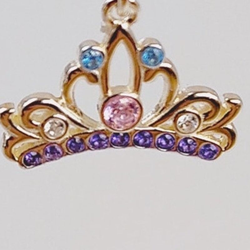 Disney Disney Tiara Crown Necklace Sterling Silver 925 Dainty Size ONE SIZE - 2 Thumbnail