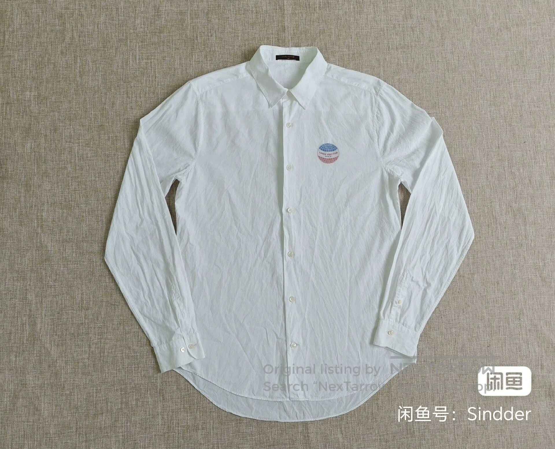 Louis Vuitton Louis Vuitton Men's Logo Cotton Shirt. Size US L / EU 52-54 / 3 - 1 Thumbnail