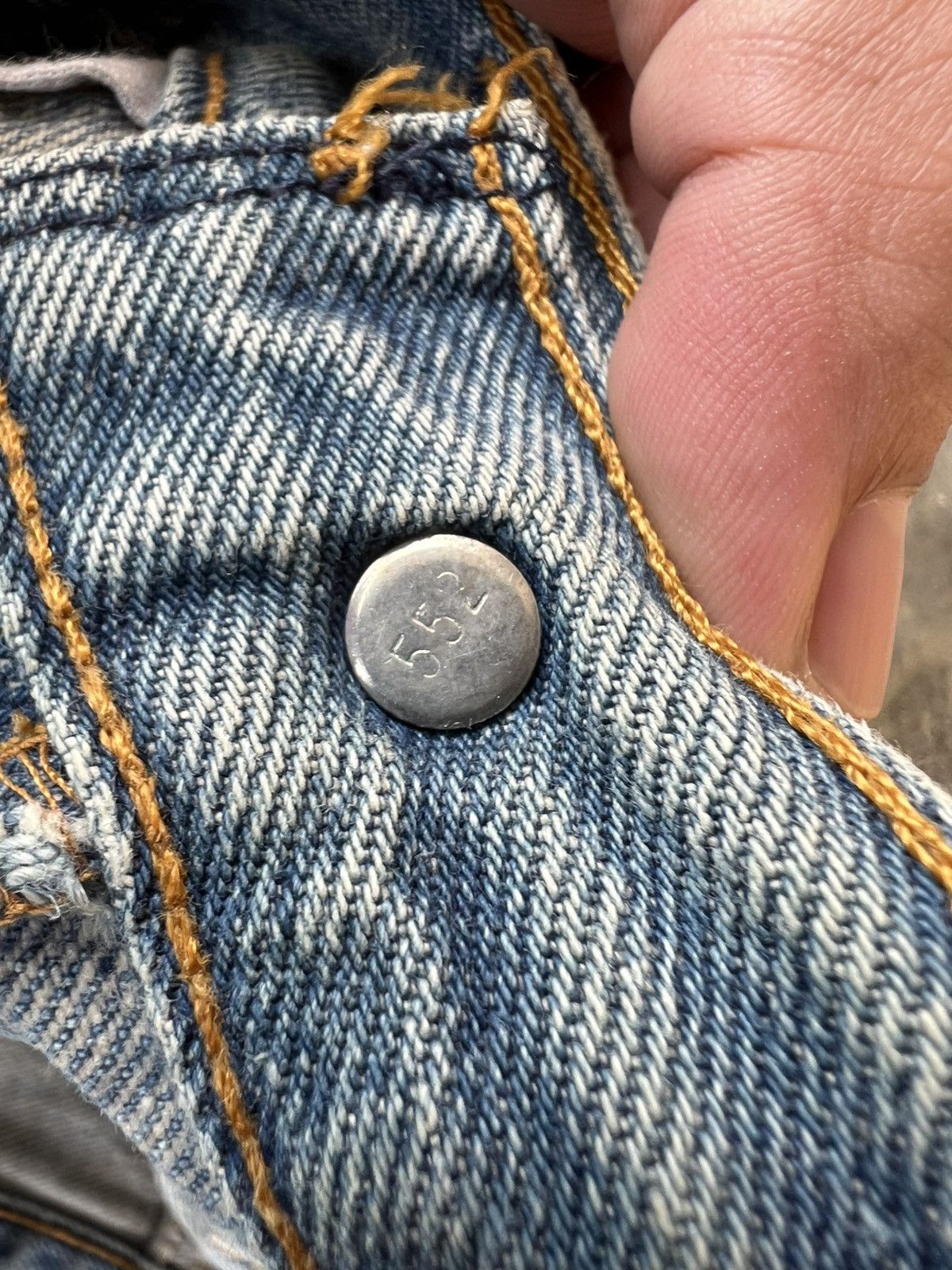 Jean × Levi's Vintage Levis 501 distressed patches Jean Size US 30 / EU 46 - 11 Thumbnail