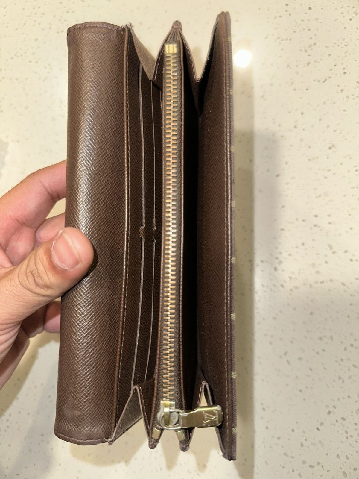 Louis Vuitton LOUISVUITTON SARAH MINILIN MONOGRAM CANVASBIFOLD LONG WALLET Size ONE SIZE - 3 Thumbnail