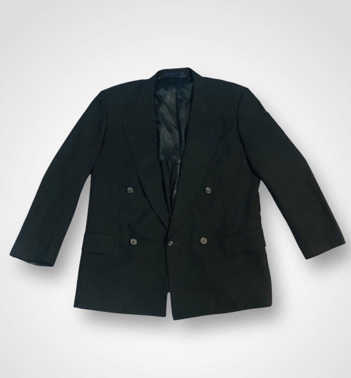 Japanese Brand Buckingham Coat Double Brested (23) Size US L / EU 52-54 / 3 - 1 Thumbnail