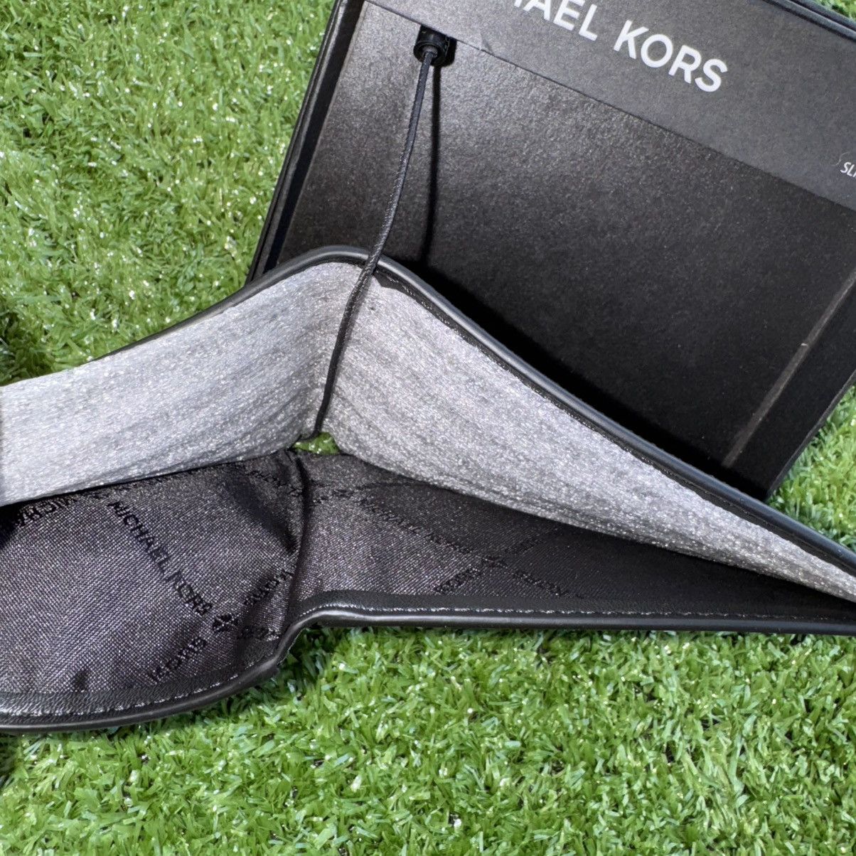 Michael Kors × Vintage Michael Kors Black Jet Set Leather Bi-Fold (Billfold) Wallet Size ONE SIZE - 4 Thumbnail