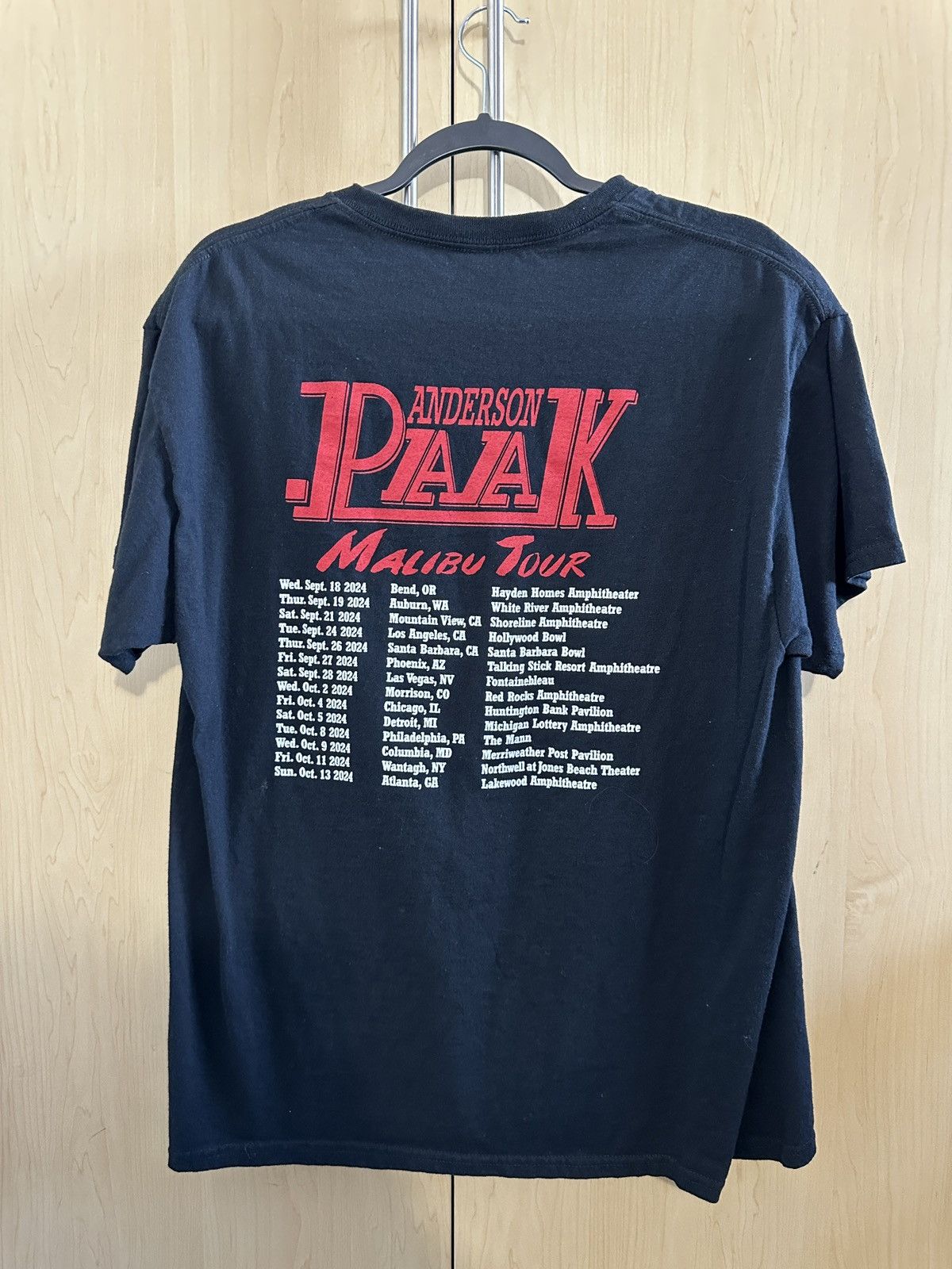 Band Tees Anderson Paak Malibu Black Tour Tee Size US L / EU 52-54 / 3 - 2 Thumbnail