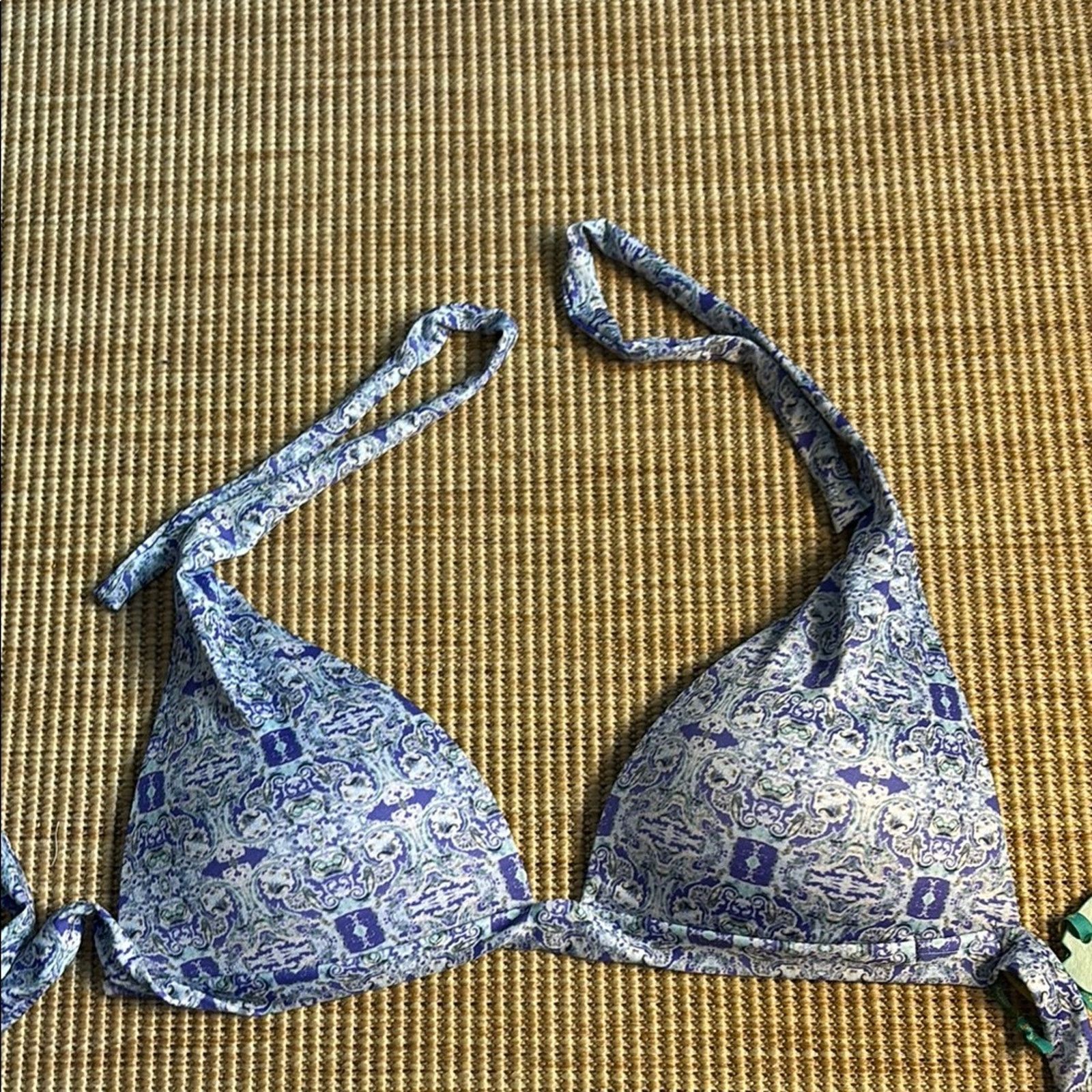 Other NWT Antica Sartoria Positano Blue and Purple Bikini Set L Size ONE SIZE - 4 Thumbnail