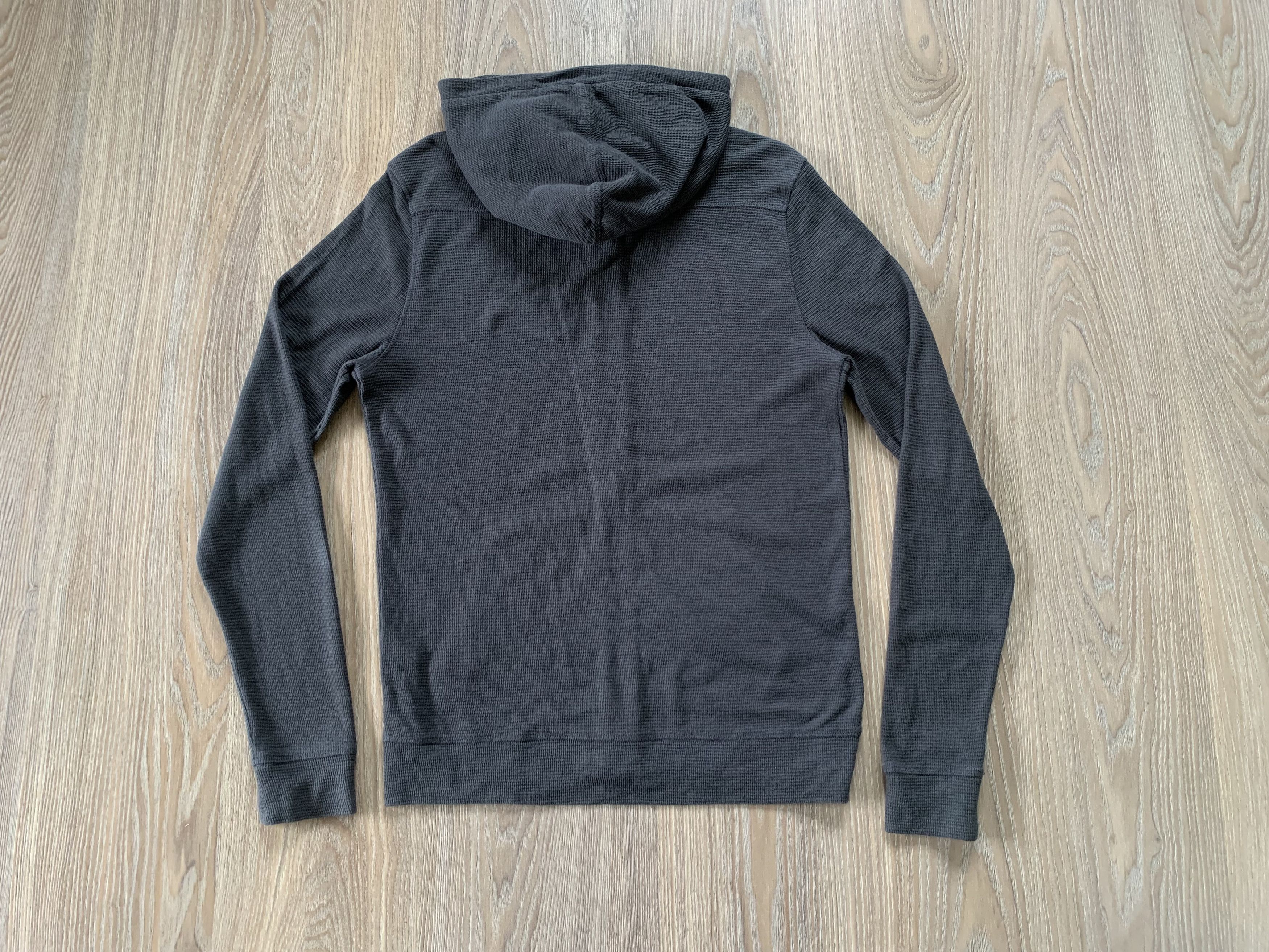 Allsaints Allsaints Grey Cotton Zip Clash Hoodie Size US S / EU 44-46 / 1 - 3 Thumbnail