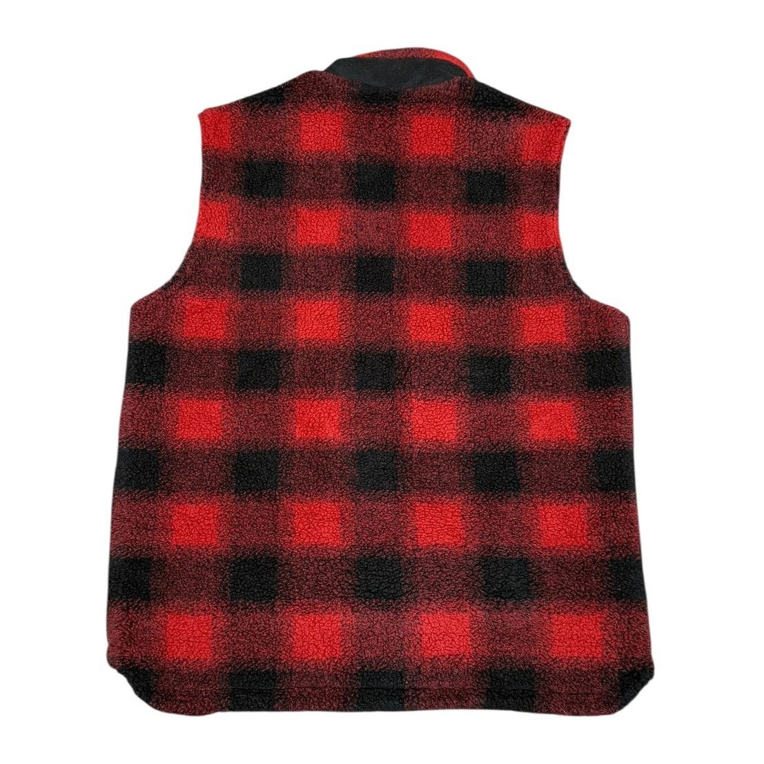 Pendleton × Vintage Pendleton Ridgeline Red Buffalo Plaid Fleece Full Zip Vest Size US M / EU 48-50 / 2 - 2 Thumbnail