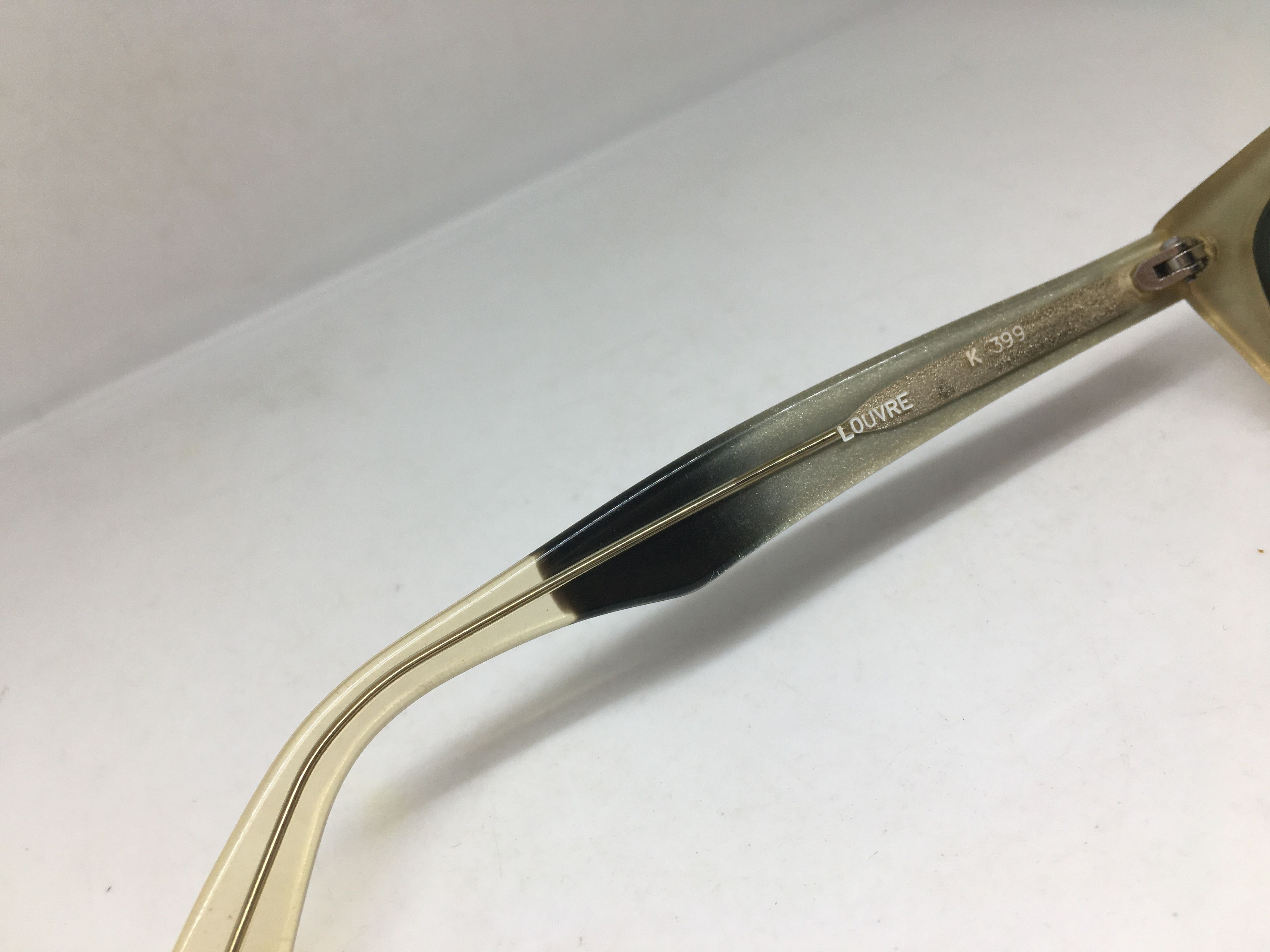 Vintage Vintage Jean Clement Louvre Handmade Sunglasses Frame Size ONE SIZE - 7 Thumbnail
