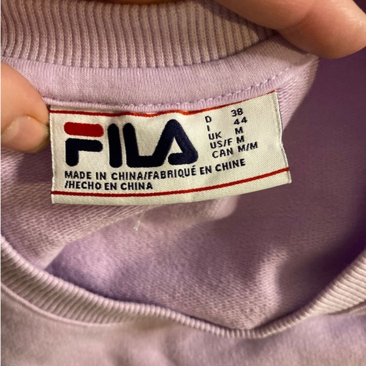 Fila Fila Lavender Crewneck Sweatshirt M Soft Cotton Blend Size M / US 6-8 / IT 42-44 - 3 Thumbnail