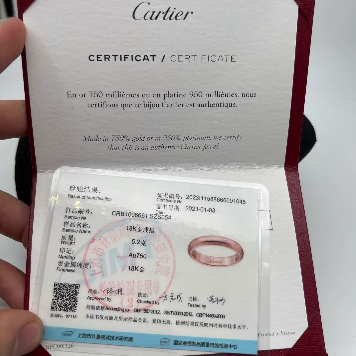 Cartier CARTIER Ring with Box & Accessories Size ONE SIZE - 5 Thumbnail