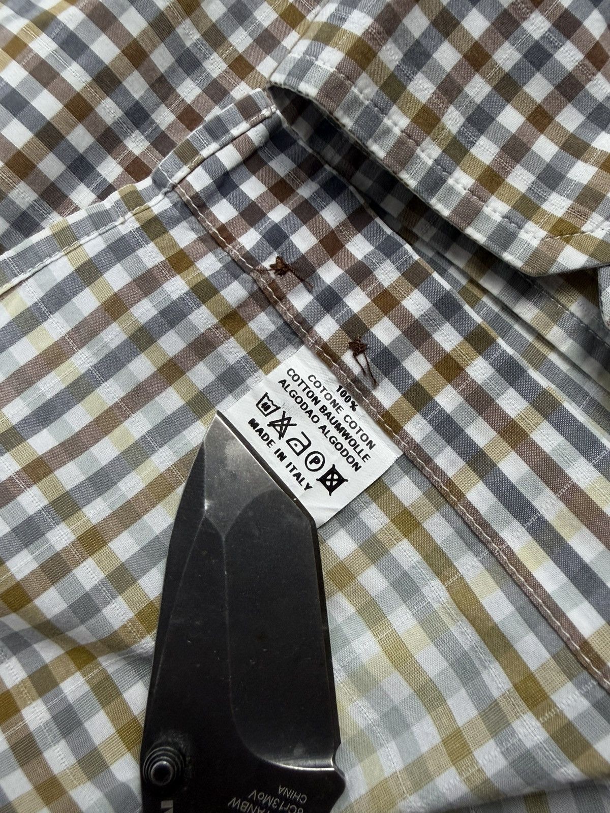 Etro Etro Vintage Plaid Button-Up Shirt Cotton Italy L Luxyry Size US L / EU 52-54 / 3 - 17 Thumbnail