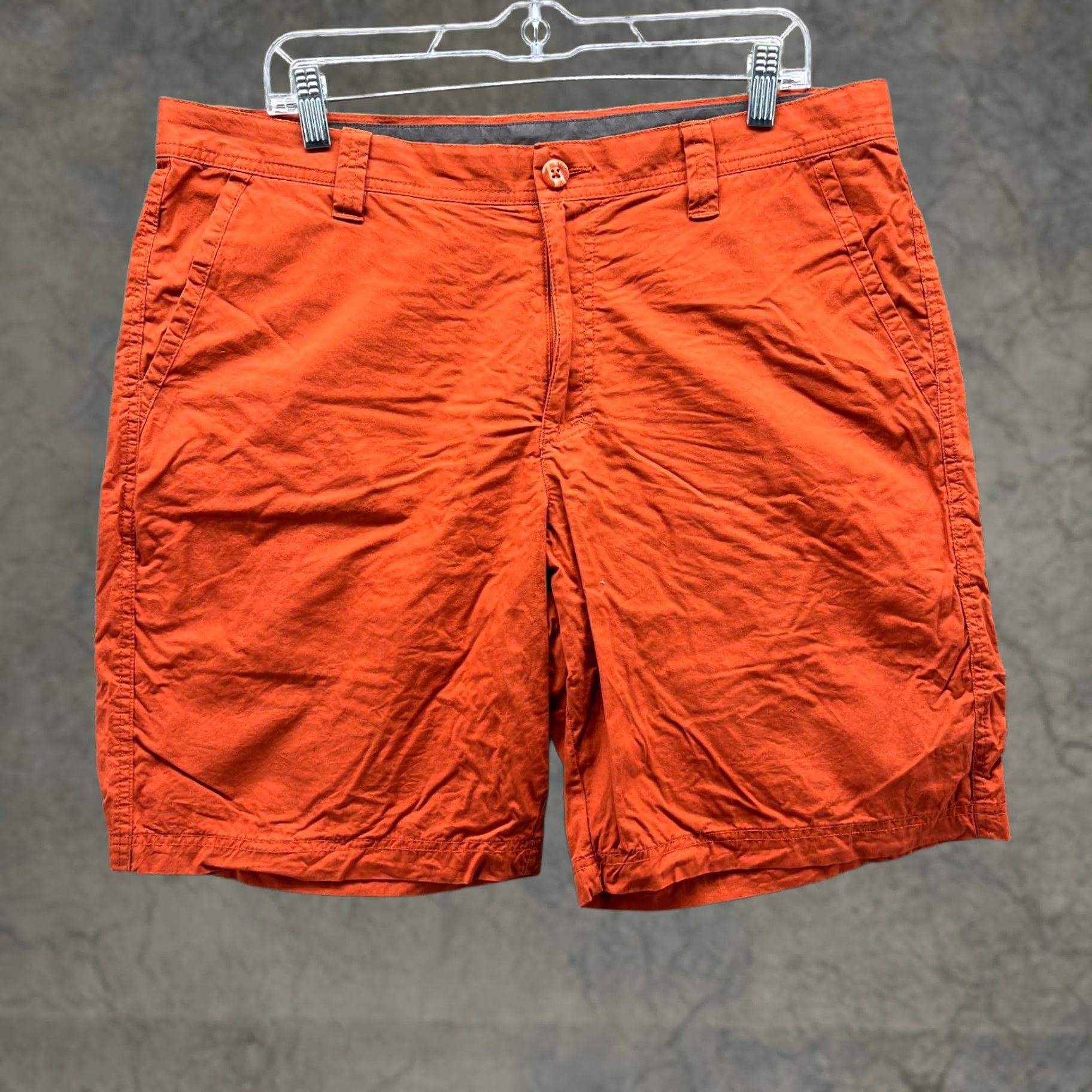 Vintage VINTAGE Columbia Shorts Mens 36 Chino Flat Front Button Orange Outdoor Casual Travel Summer Mens Size US 36 / EU 52 - 1 Thumbnail