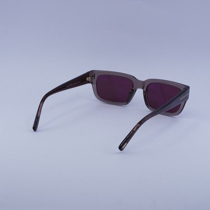 Tom Ford Tom Ford FT1075 45U Ezra Sunglasses Brown Rectangle Frame Size ONE SIZE - 10 Thumbnail