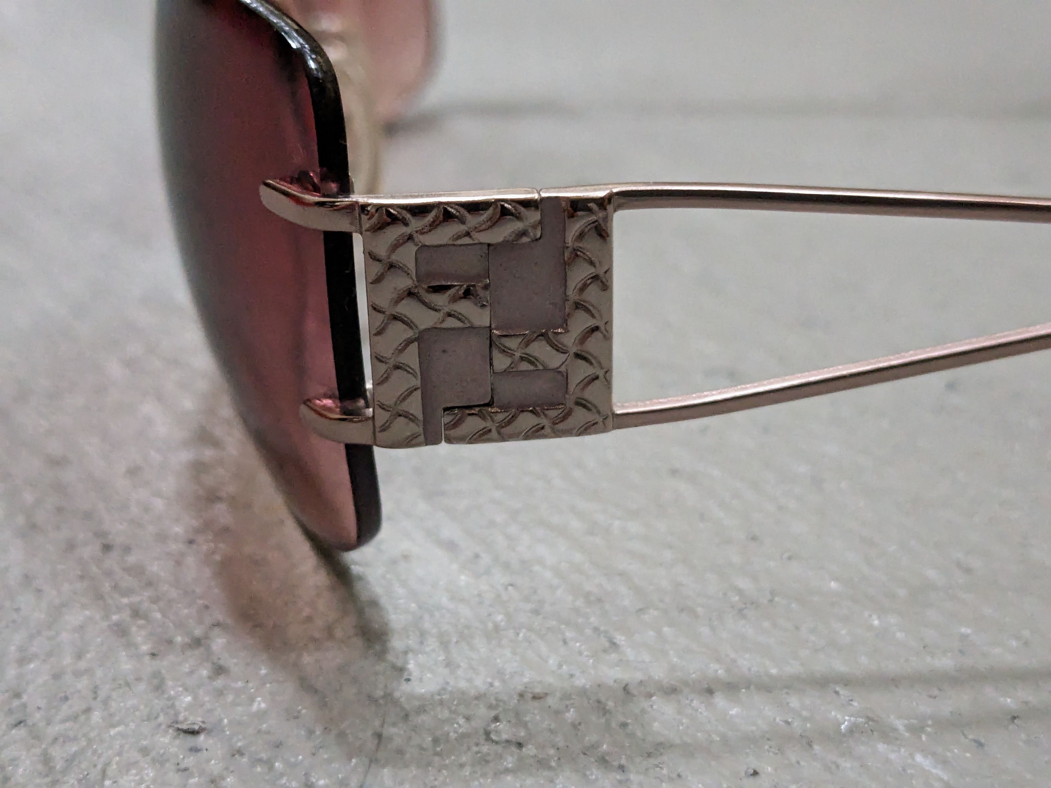 Fendi Fendi Sunglasses FS 416 Pink Gradient Rimless Frameless Size ONE SIZE - 8 Thumbnail