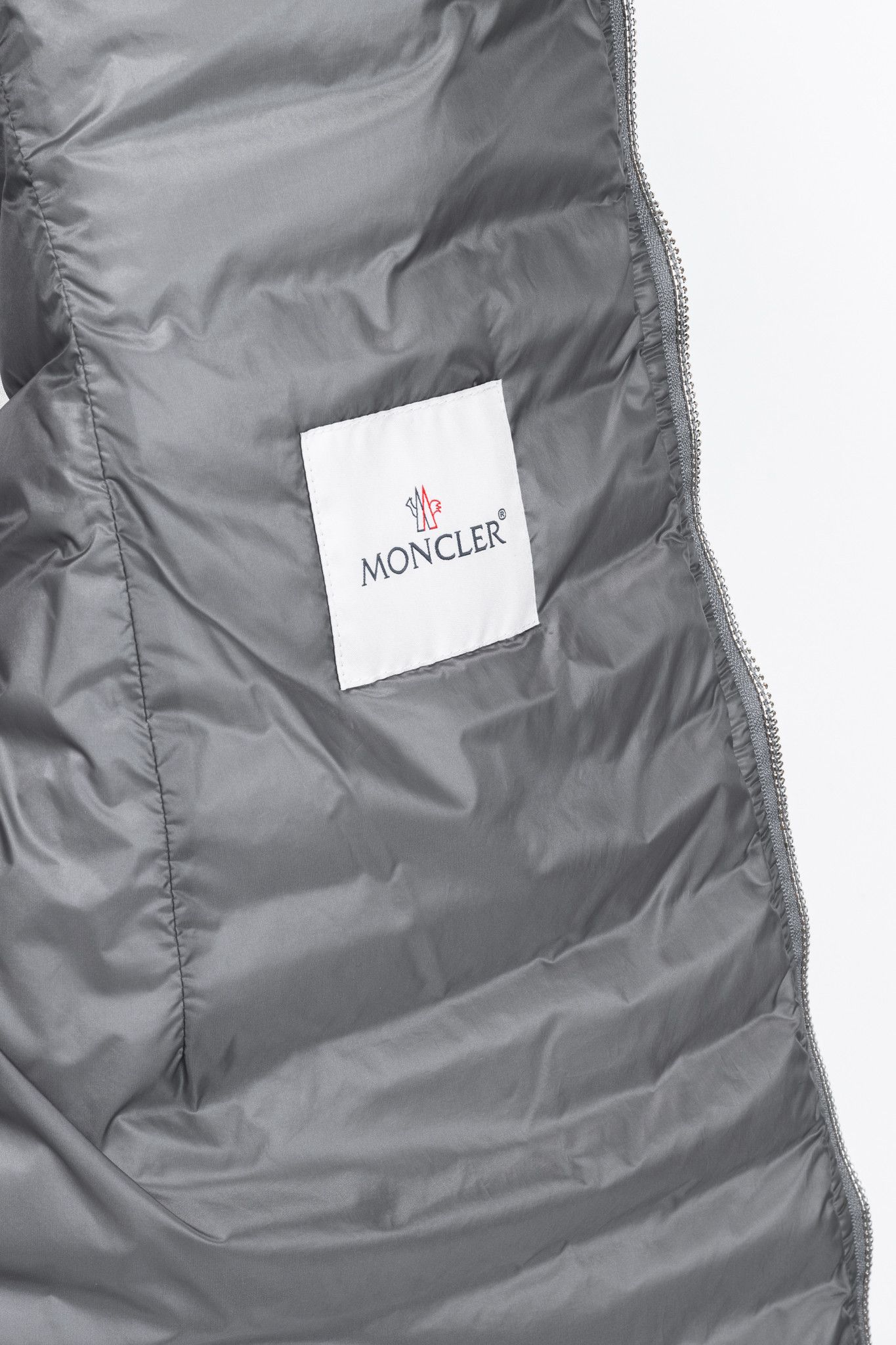 Moncler Moncler Longue Saison Bogue Grey Nylon Puffer Coat Size L / US 10 / IT 46 - 9 Thumbnail