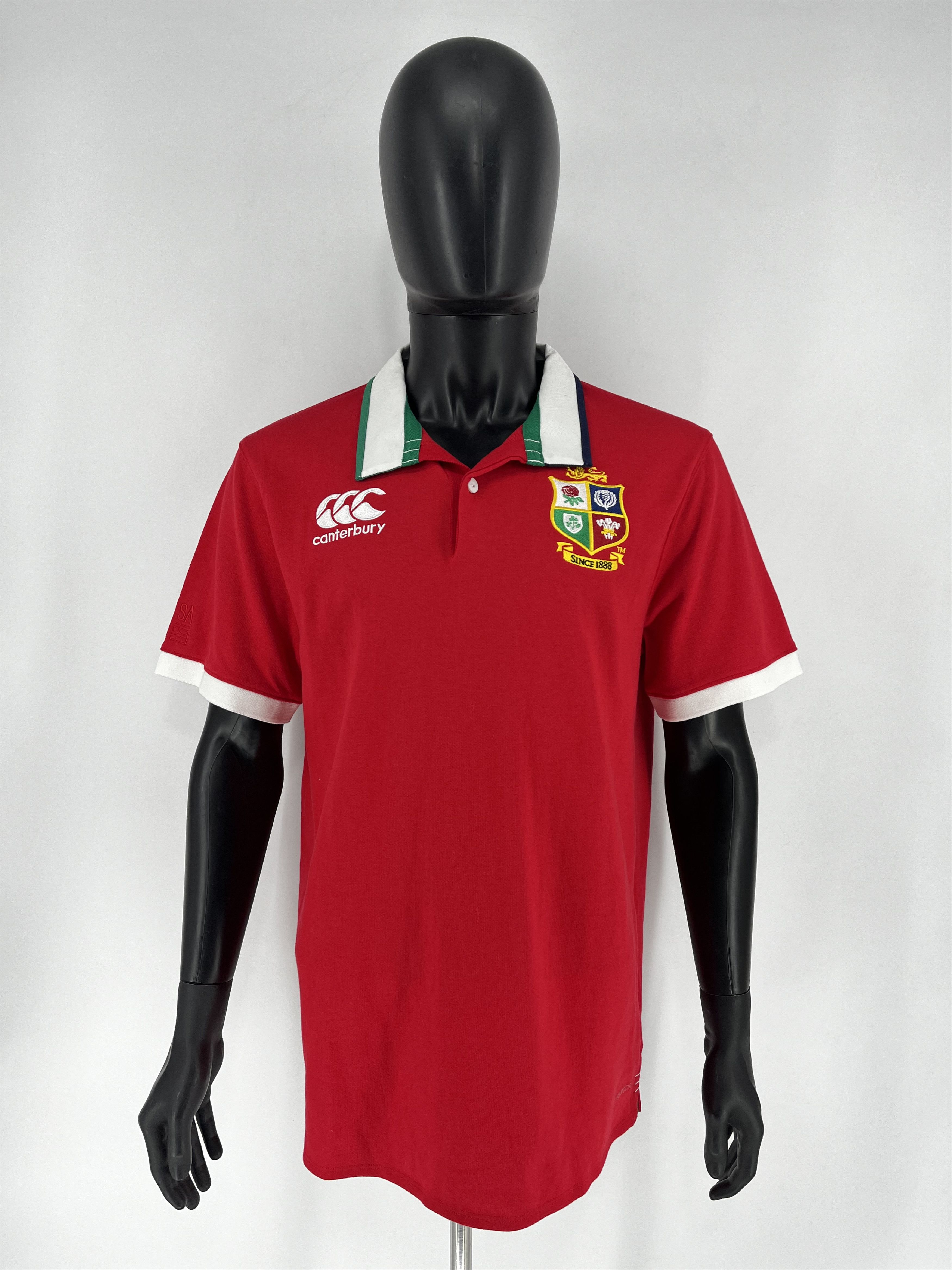 Canterbury of New Zealand × Vintage Canterbury British & Irish Lions Rugby Polo Shirt Men's Size US L / EU 52-54 / 3 - 3 Thumbnail