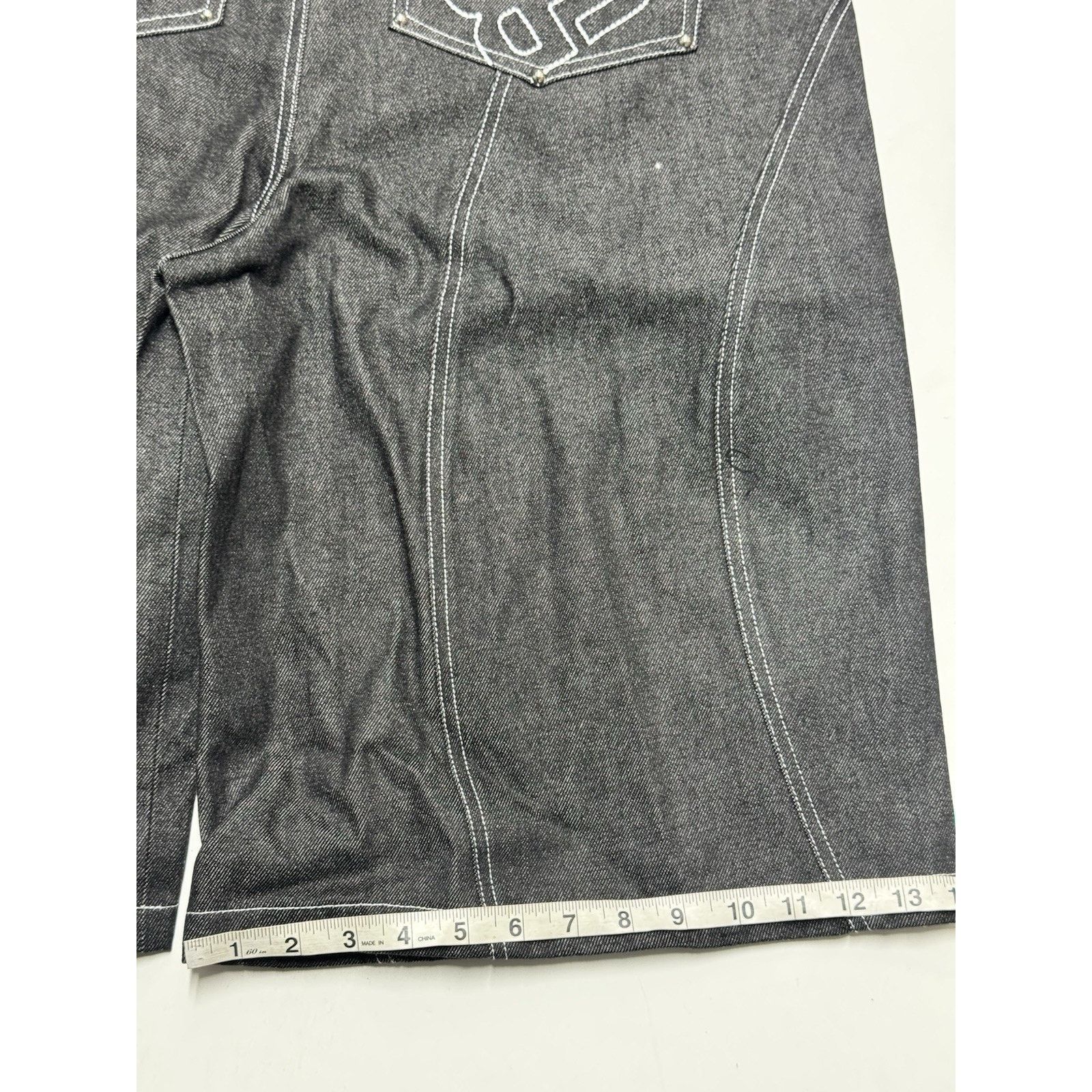 Other Rage 13 oz Black Japaneses Selvedge Denim Shorts Size US 32 / EU 48 - 4 Thumbnail