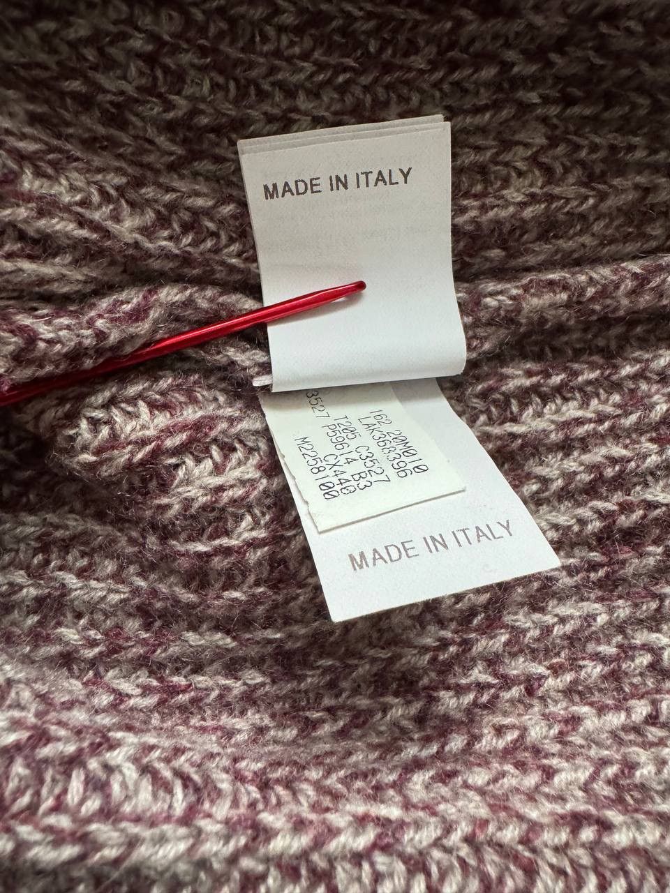 Brunello Cucinelli 🔥🔥 Brunello Cucinelli Burgundy Cashmere Sweater Size US L / EU 52-54 / 3 - 7 Thumbnail