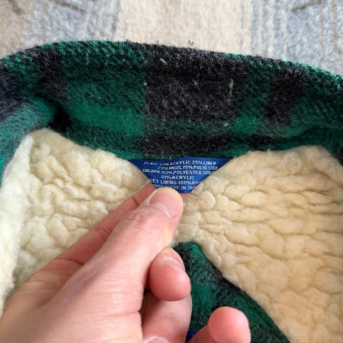Vintage VINTAGE Northern Summit Vest Plaid Wool Lined 80s Green Size L Men Outer Sherpa Winter Size US L / EU 52-54 / 3 - 6 Thumbnail