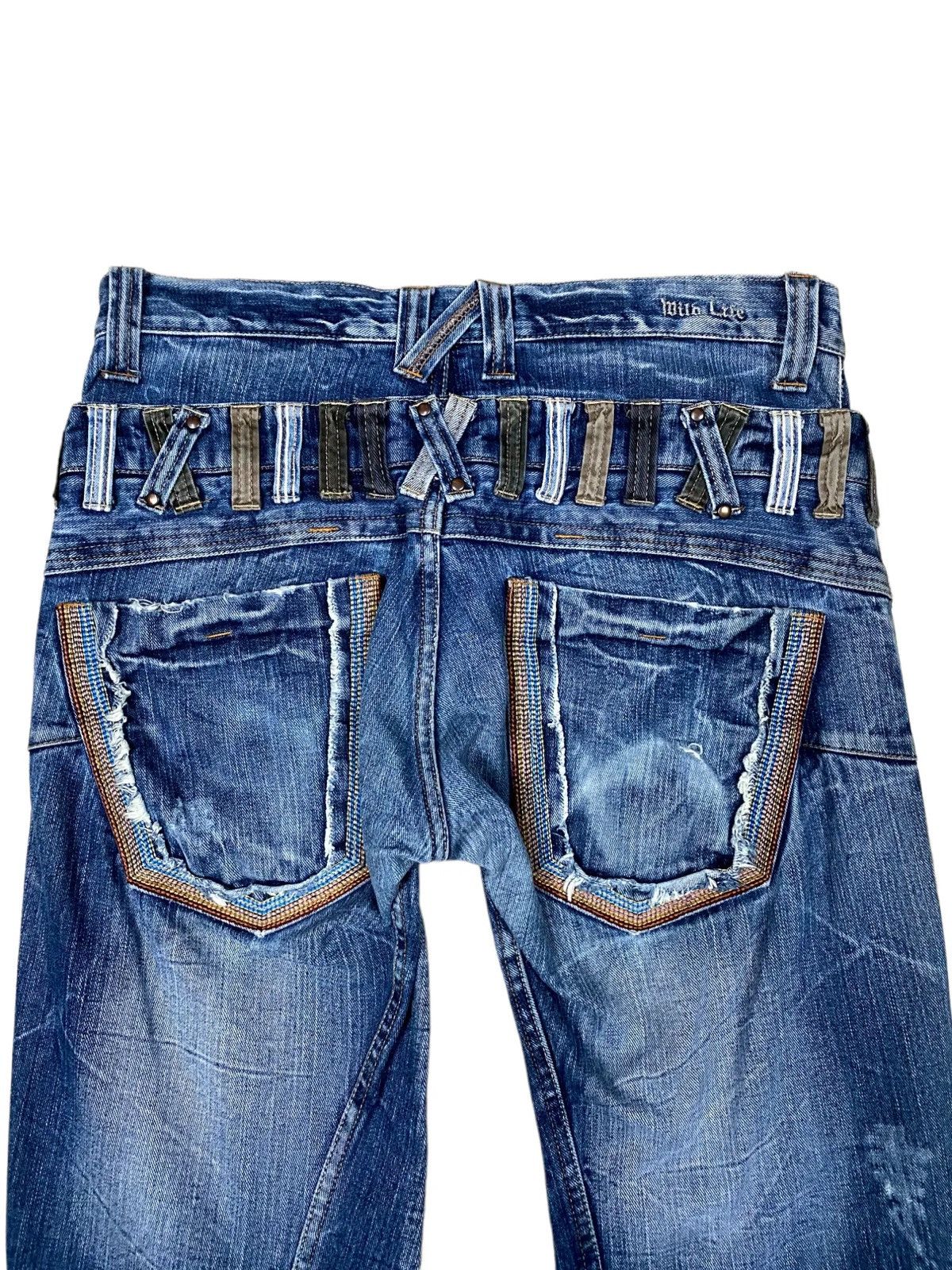 Japanese Brand × Vintage 🔥Vintage Denim Double Waist Wild Life🔥 Size US 34 / EU 50 - 5 Thumbnail