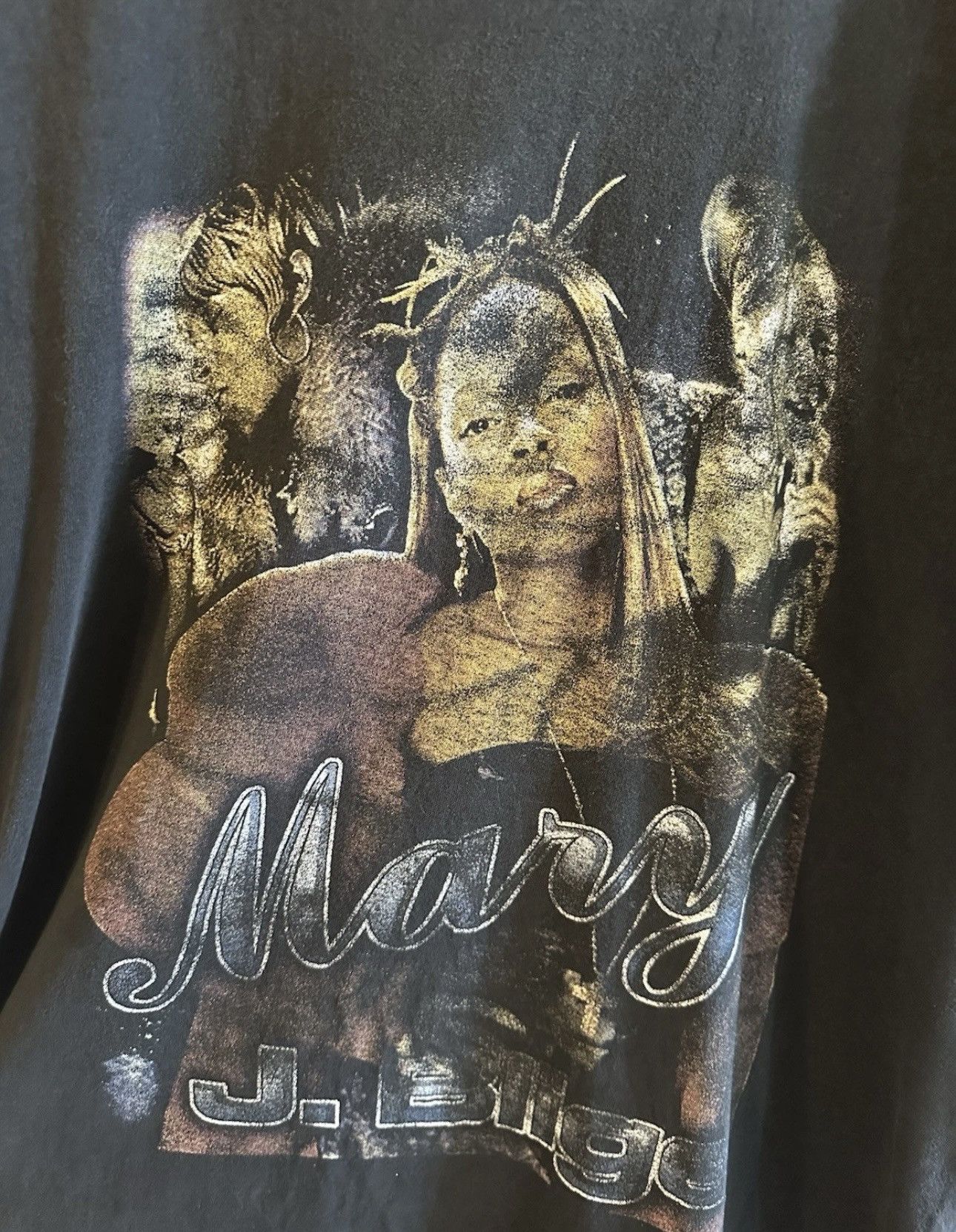Vintage Vintage Mary J Blige Rap tee T-Shirt Hip hop Size US XL / EU 56 / 4 - 2 Thumbnail