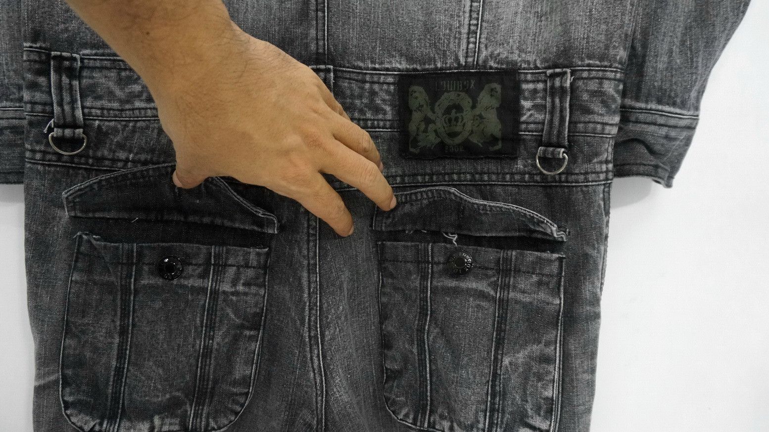 Japanese Brand 🔥Sick! LOWBOX Japan Multipocket Denim Coverall Size US 33 - 7 Thumbnail