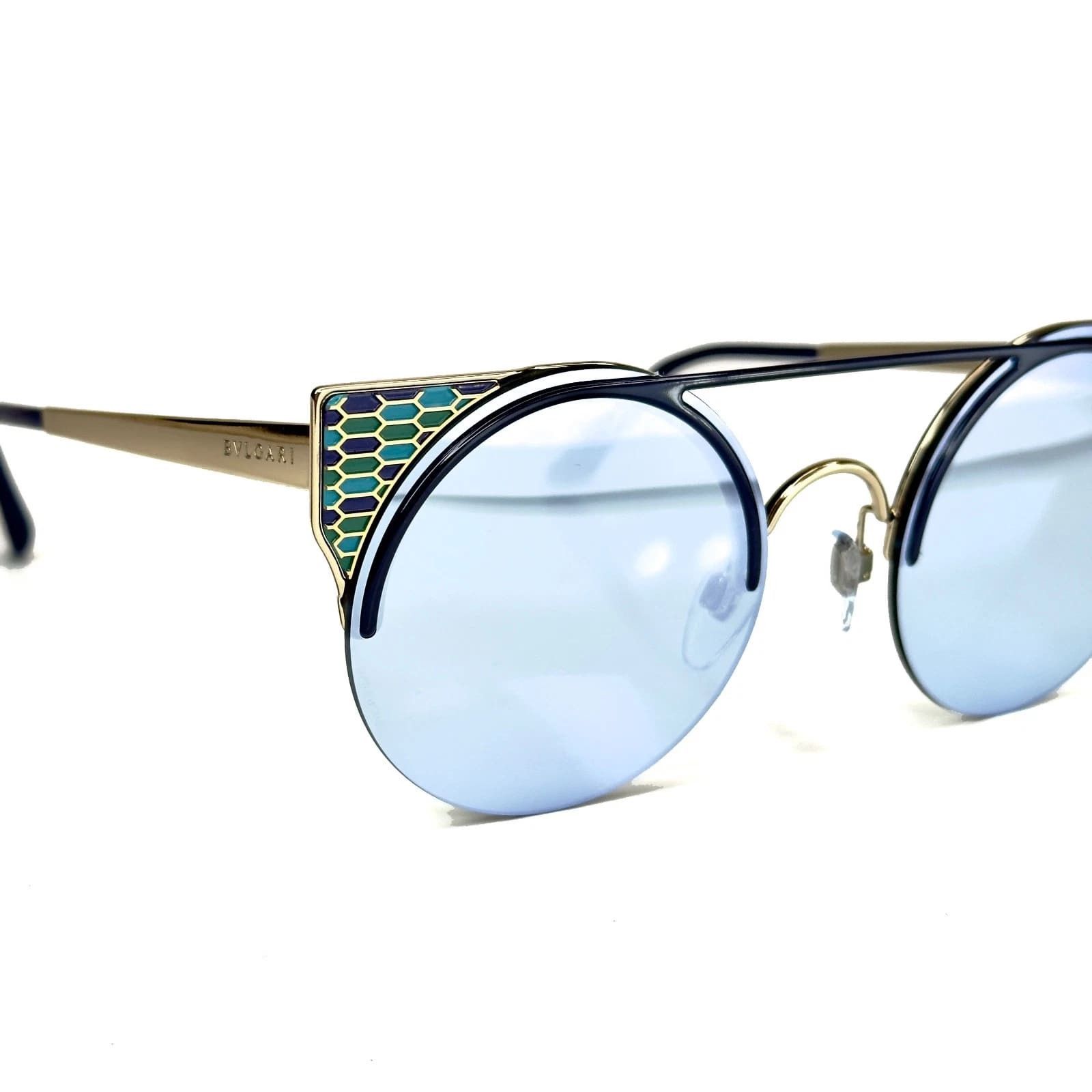 Bvlgari BVLGARI BV6088 SERPENTEYES 6088 Mirrored Round Sunglasses Size ONE SIZE - 11 Thumbnail