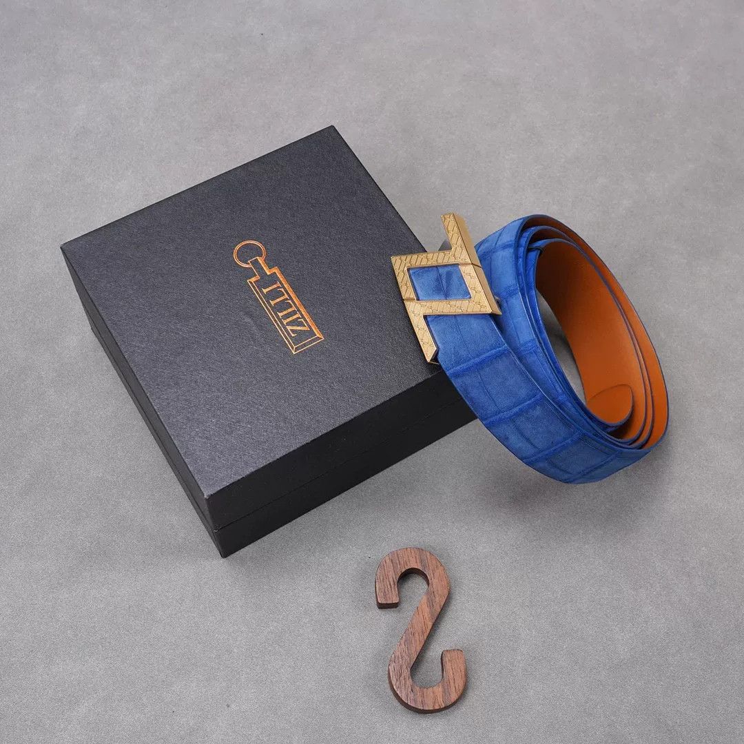 Zilli Gold Zilli Eel Skin Belt Size ONE SIZE - 1 Thumbnail